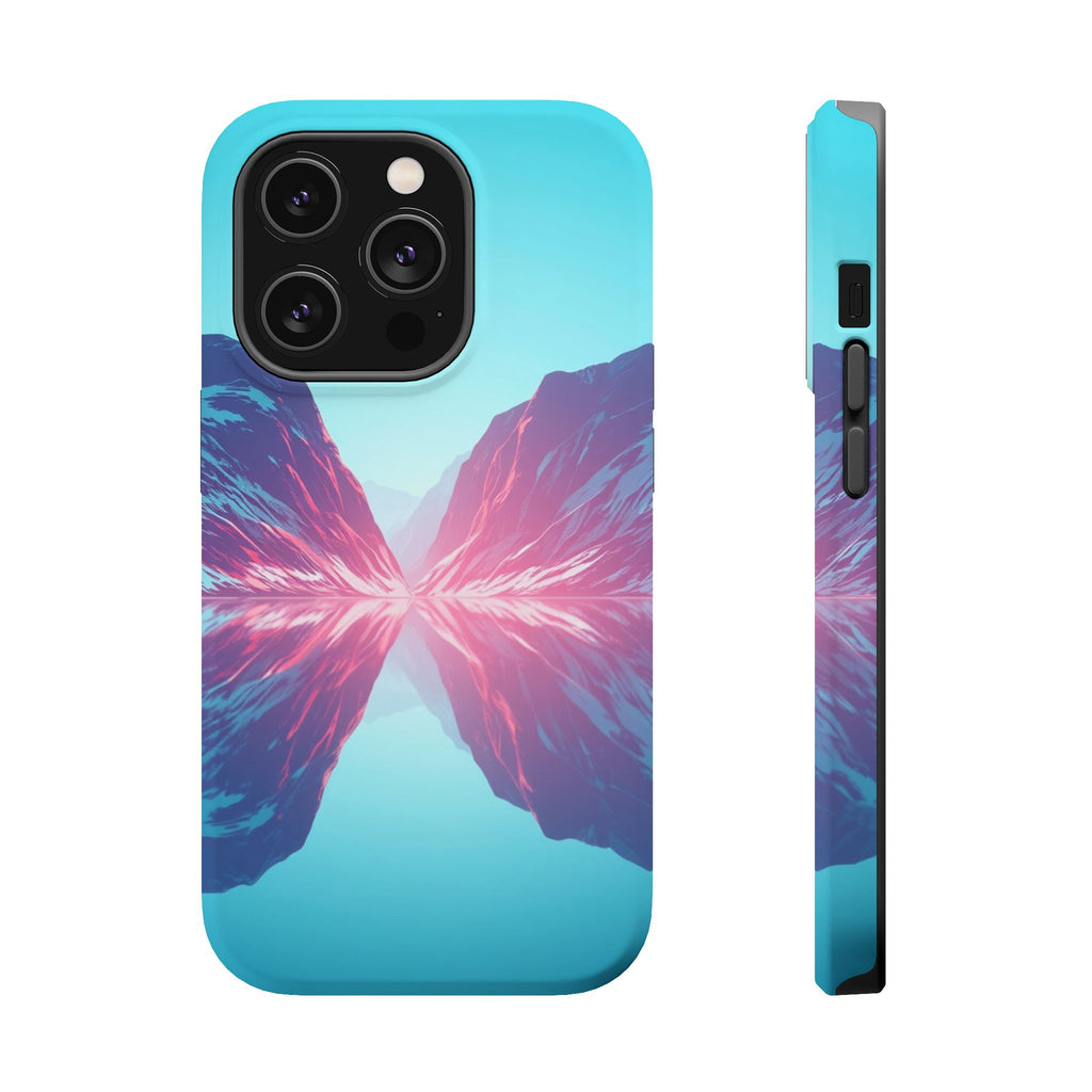 iPhone Cyan And Magenta Fjord Reflection Slim Everyday iPhone 17 · iPhone Case