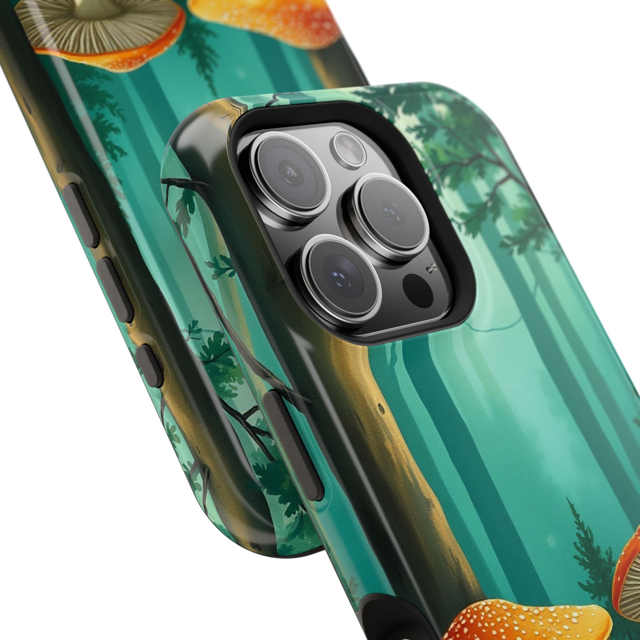 iPhone Mushroom Forest Oil Painting Impressionist iPhone Clean Minimal · iPhone