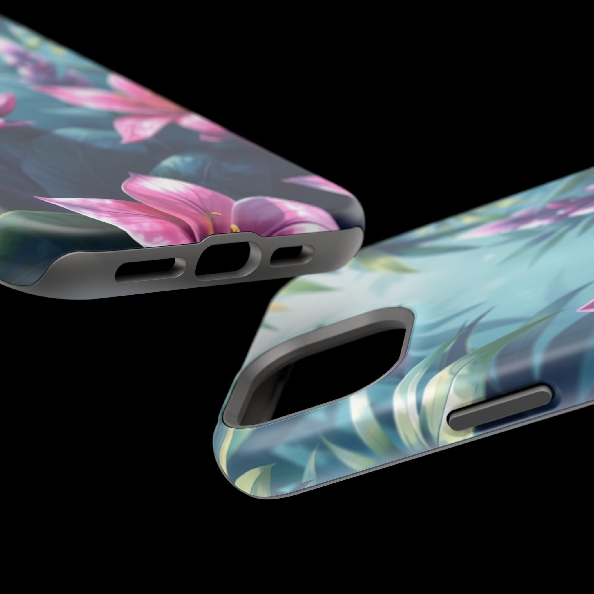 iPhone Indigo And Violet Jungle Floral Slim Everyday Designer Case · iPhone Case