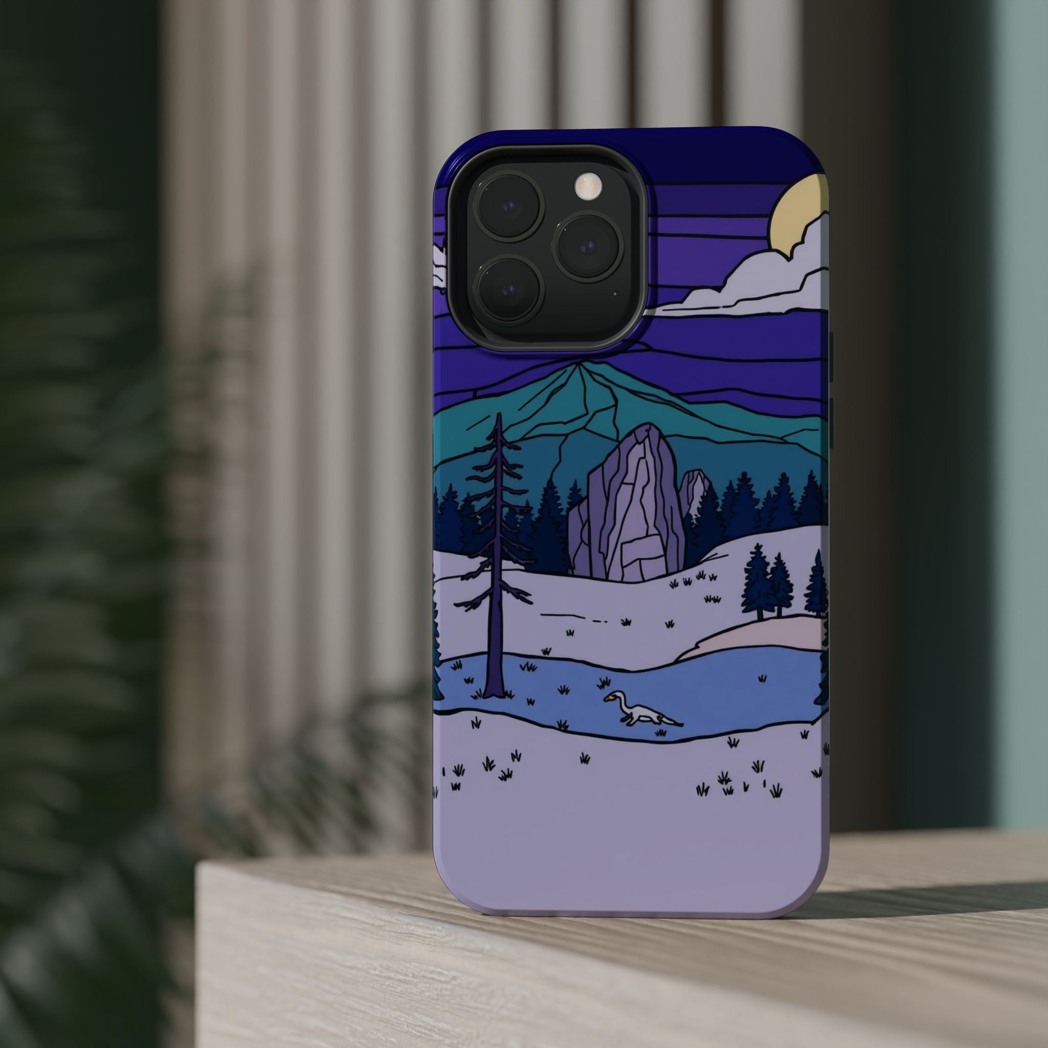 iPhone Pine Ridge Stained Glass Slim Everyday Designer Case · iPhone Case