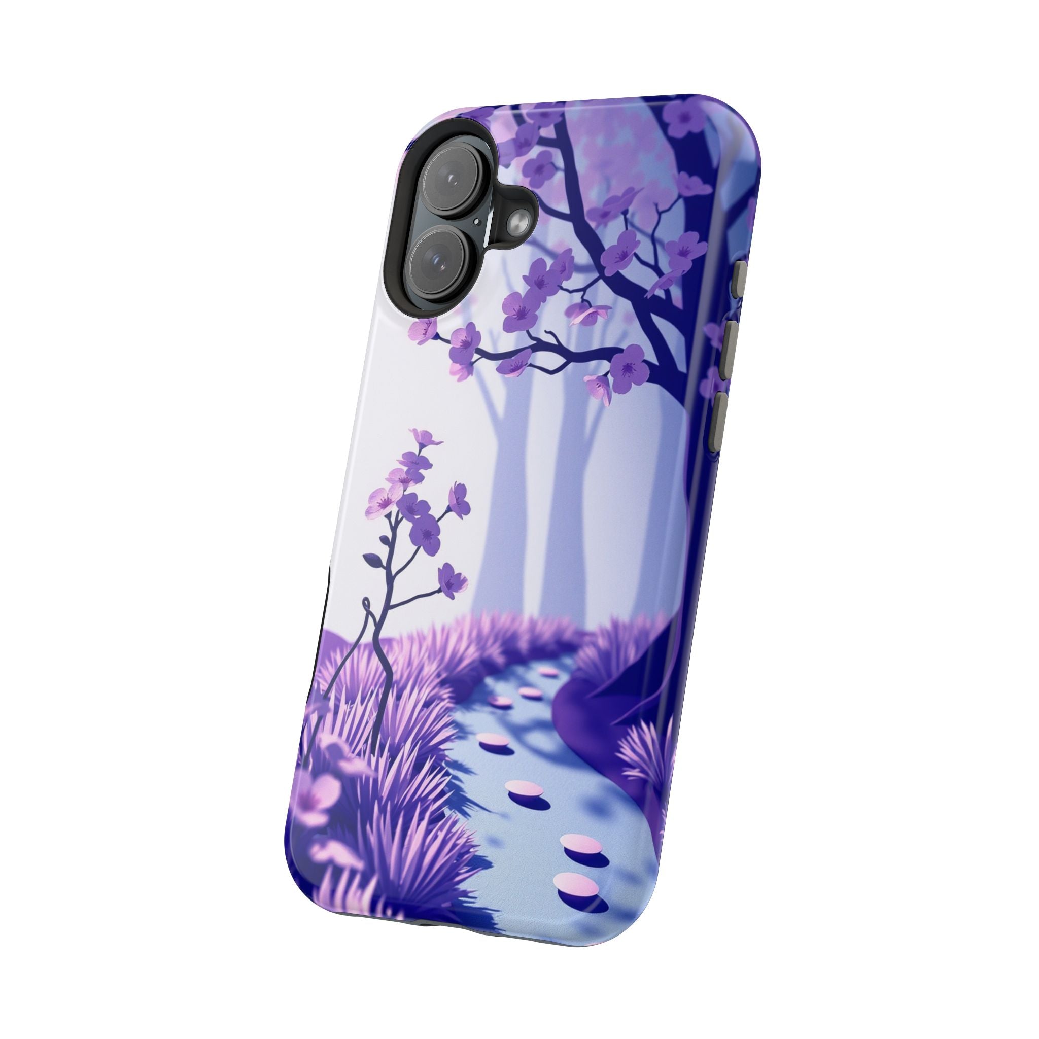 iPhone Blossom Trail Paper Cut Art Bold Modern Everyday Snap Case · iPhone Case
