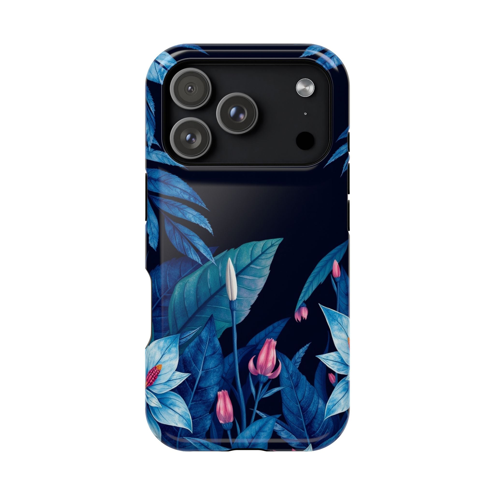 iPhone Serene Jungle Floral Design Clean Minimal Snap Cas Slim Snap Case · iPhon