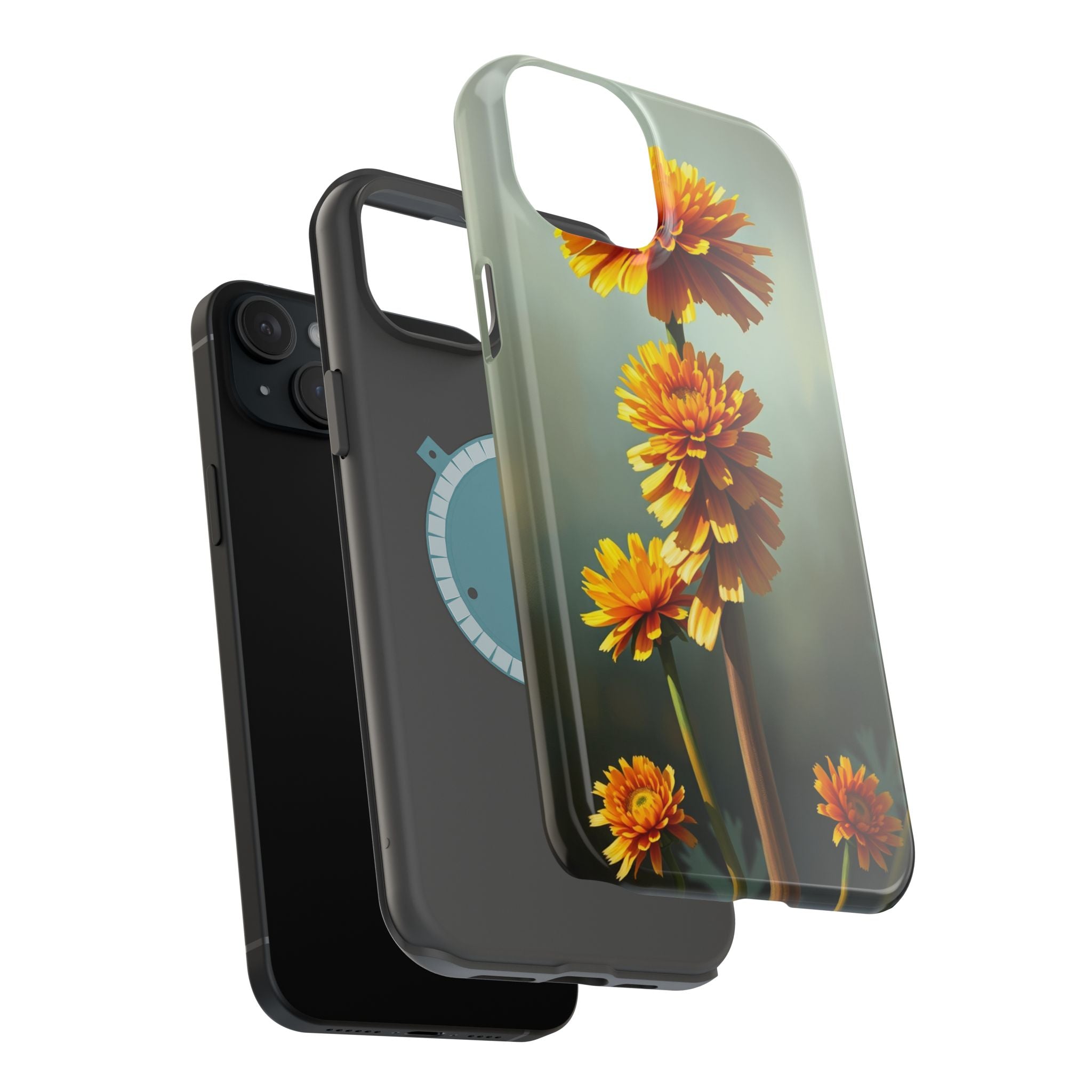 iPhone Ranunculus Stack Electric Art Slim Everyday Designer Case · iPhone Case