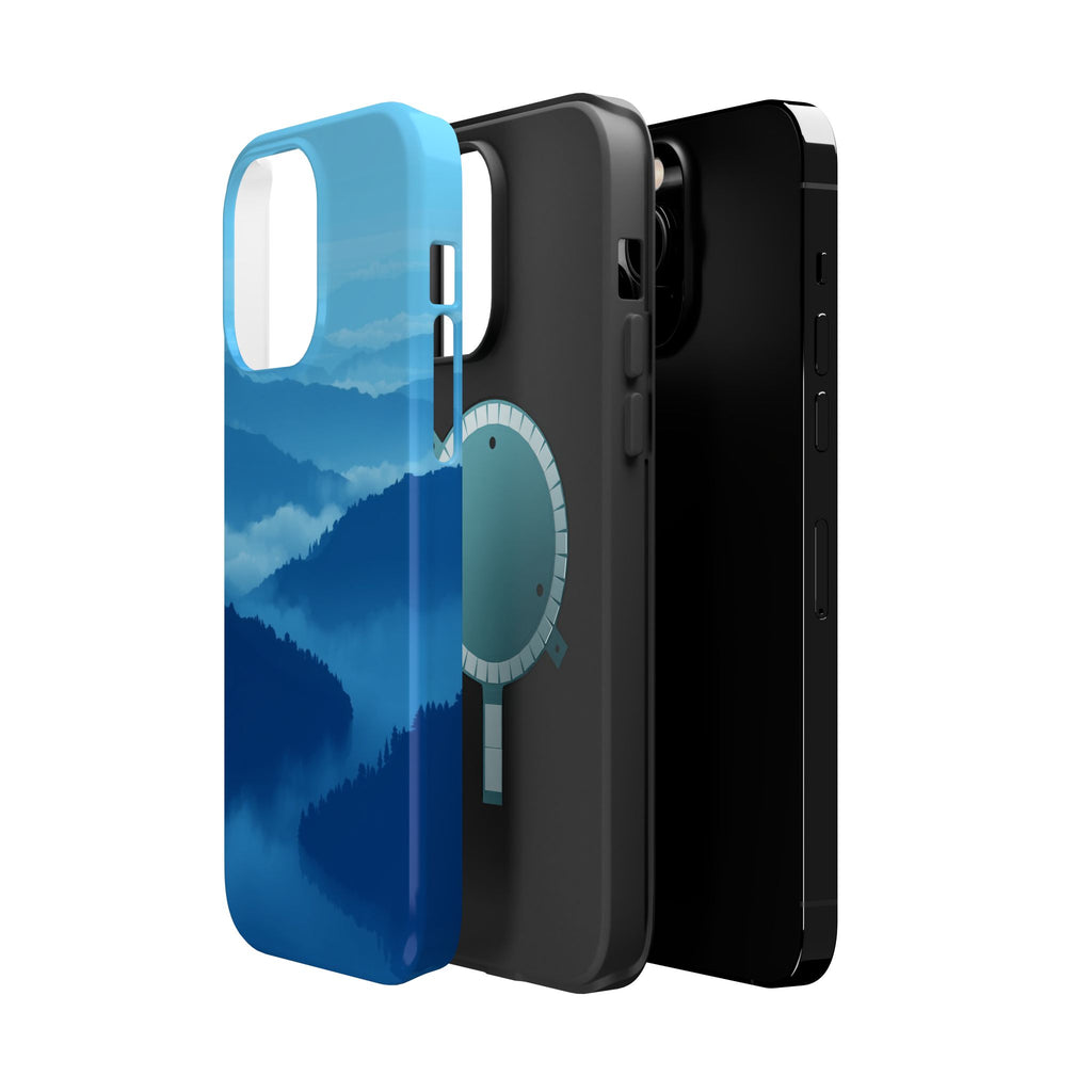 iPhone Fog Rolling Over Hills Pixel Art -Bit Slim iPhone Everyday · iPhone Case
