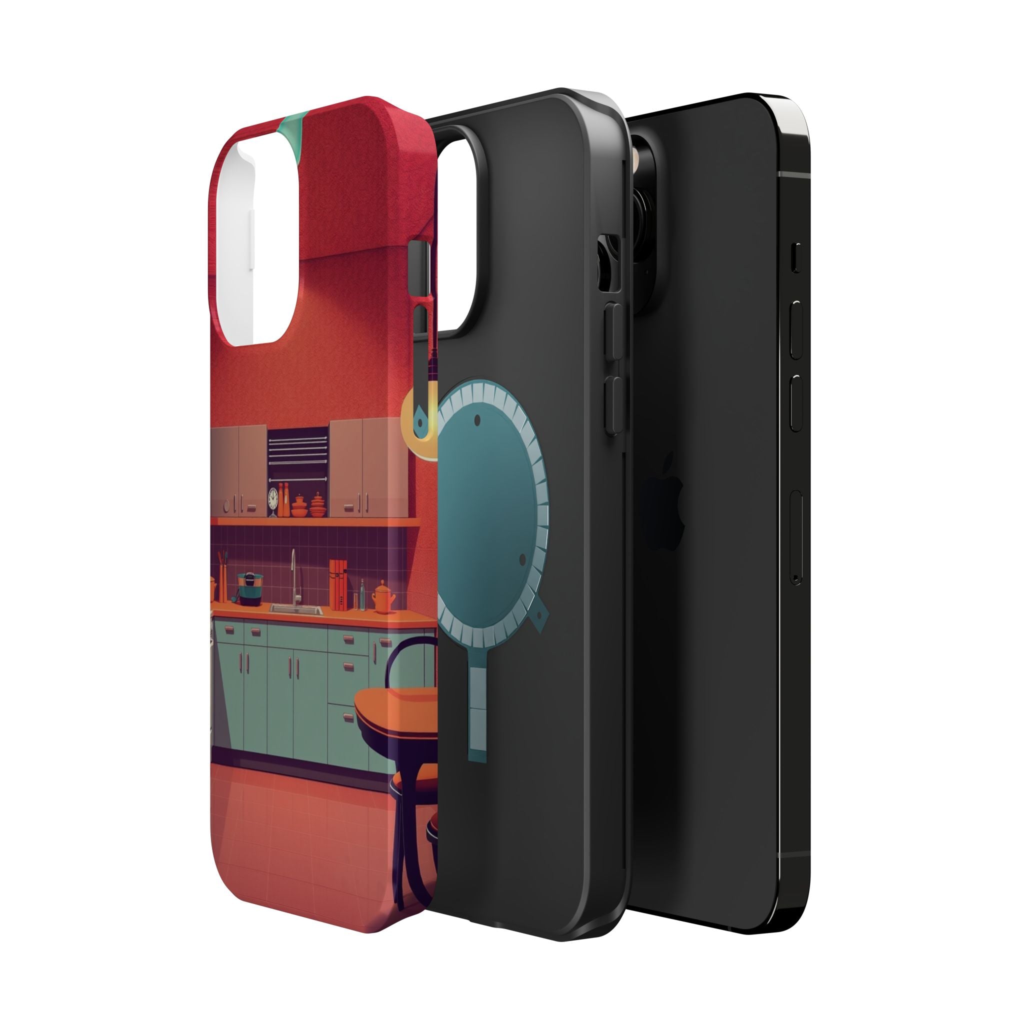 iPhone Earthy 1950s Kitchen Design Bold Modern Everyday Snap Case · iPhone Case