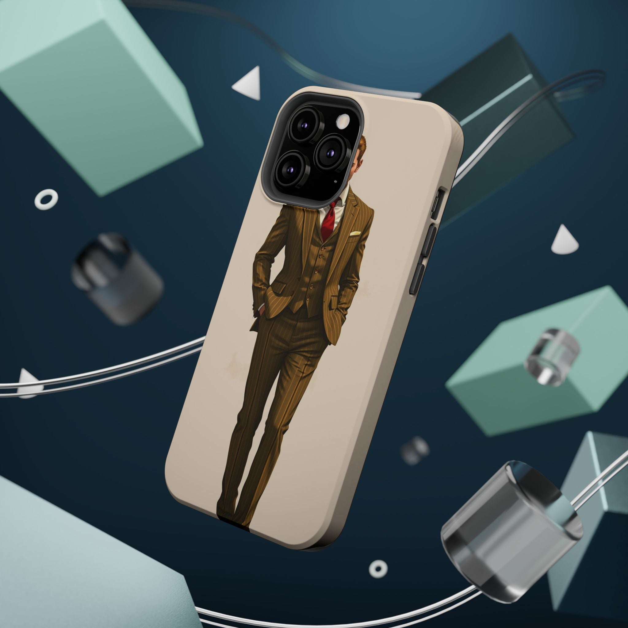 iPhone Pinstripe Suit Grunge Distressed Slim Everyday Designer Case · iPhone Cas