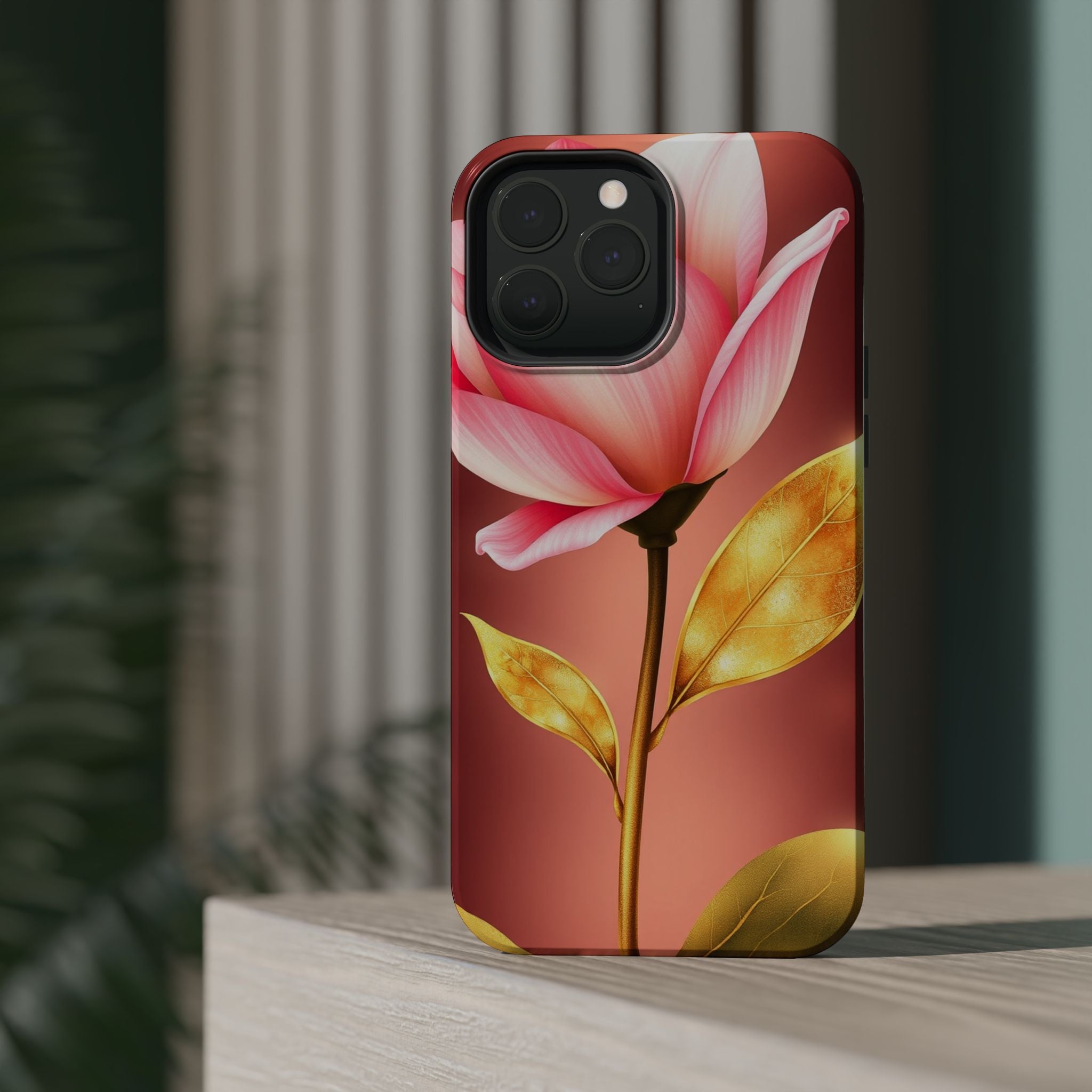 iPhone Dreamy Bloom and Leaf Design 14 Slim Everyday Designer Case · iPhone Case