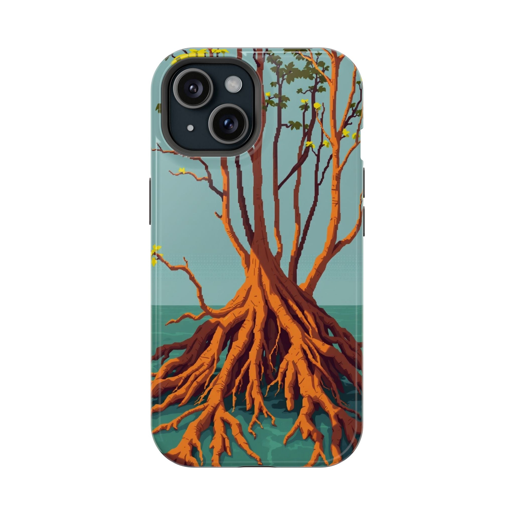 iPhone Mustard And Rust Mangrove Roots Slim Everyday iPhone 13 Designer · iPhone