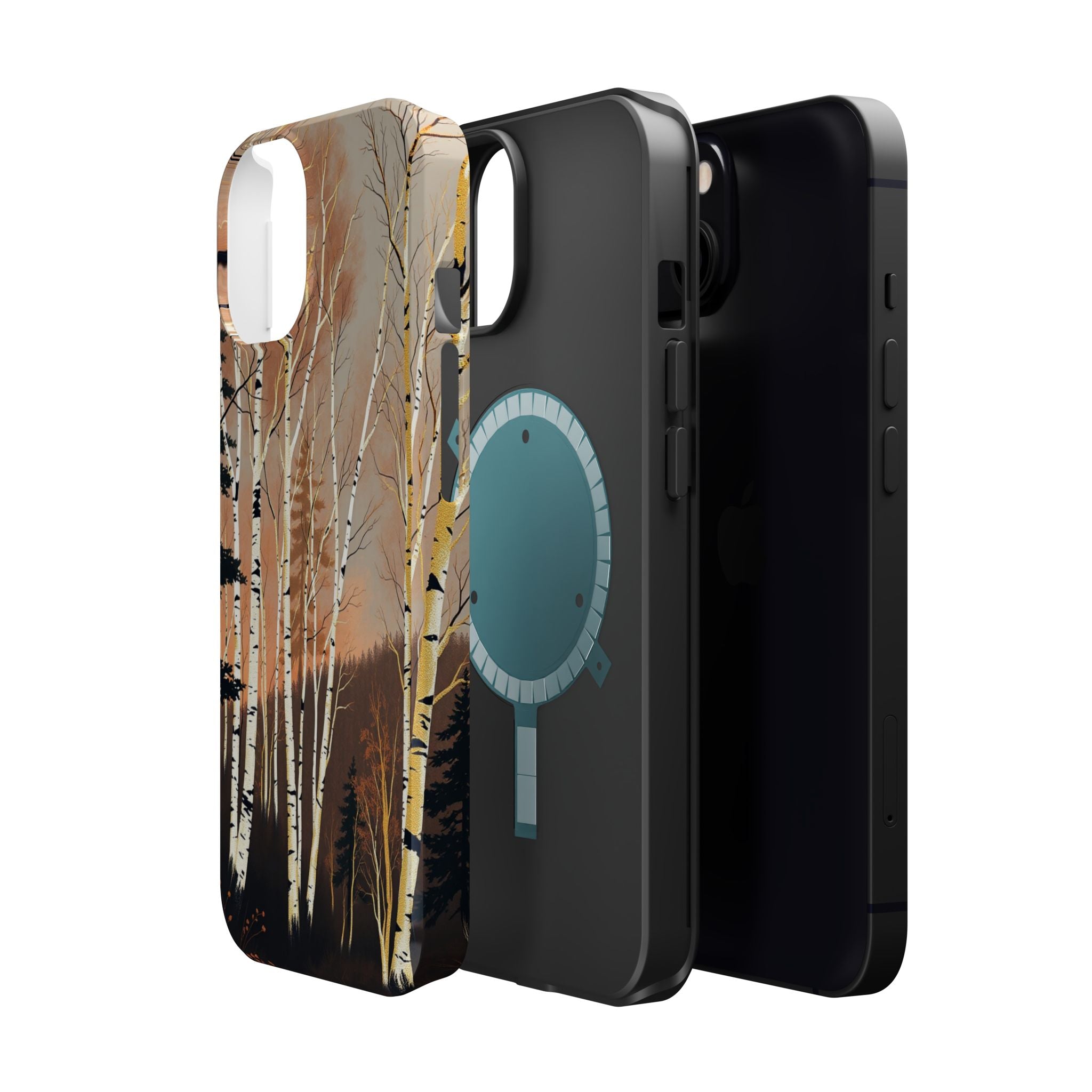 iPhone Birch Grove Mystic Art 14 Bold Modern Everyday Snap Case · iPhone Case