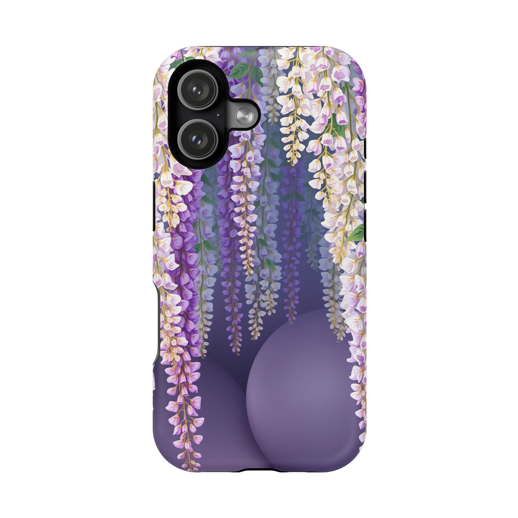 iPhone Mint And Blush Wisteria Cascade Slim Everyday Designer Case · iPhone Case