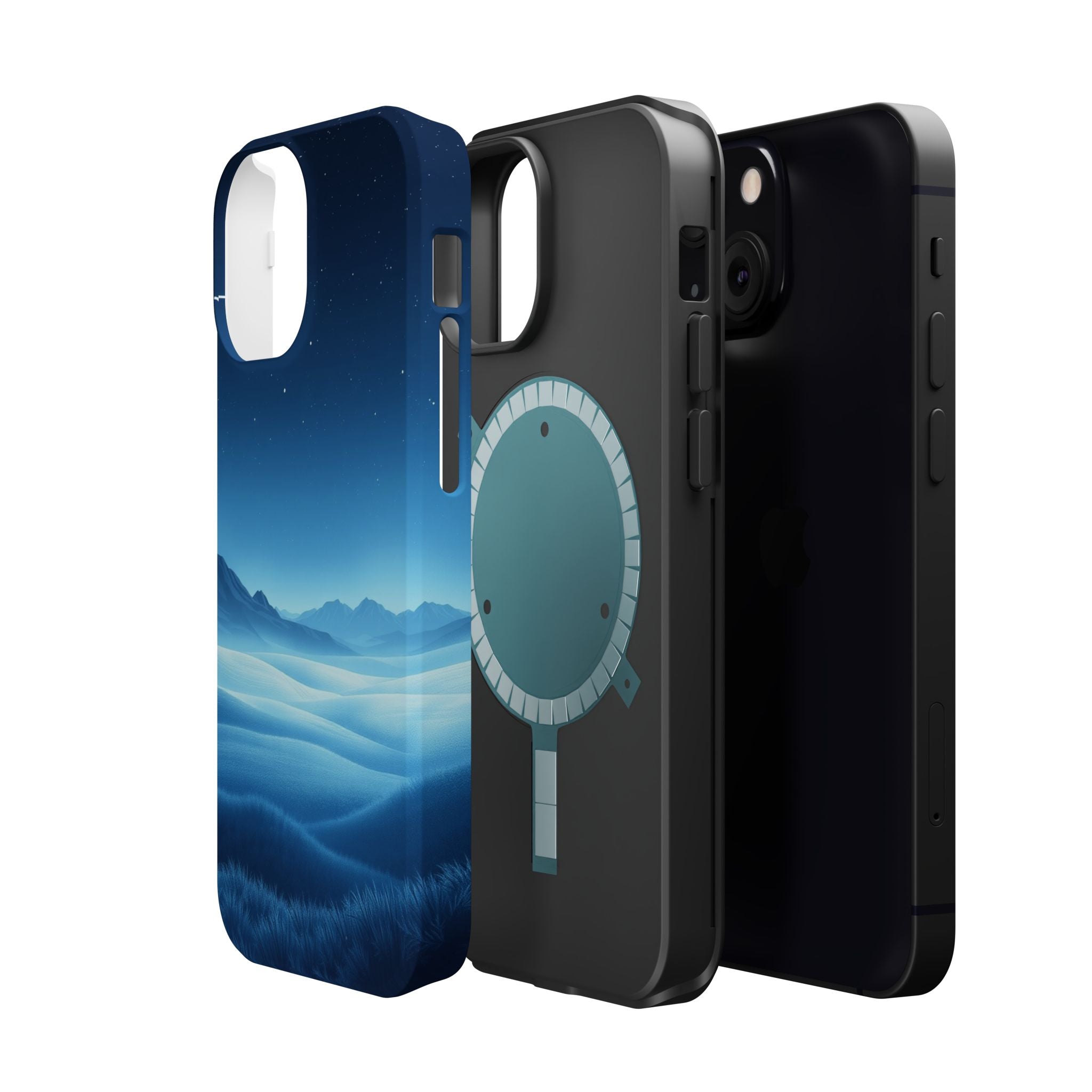 iPhone Midnight Blue And Silver Tundra Expanse Clean iPhone 17 Minimal · iPhone