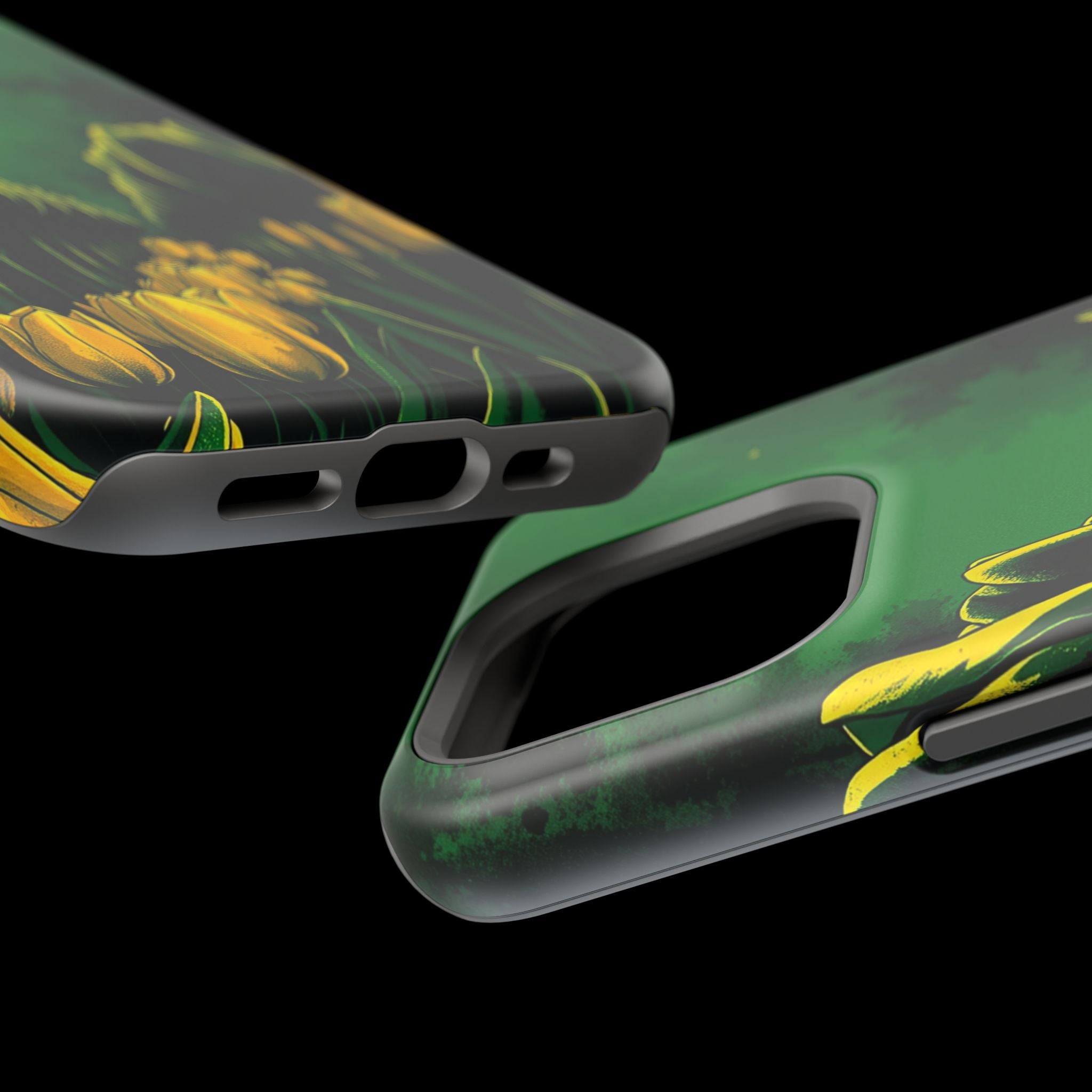 iPhone Tulip Row Emerald Green And Gold Slim Snap Case · iPhone Case