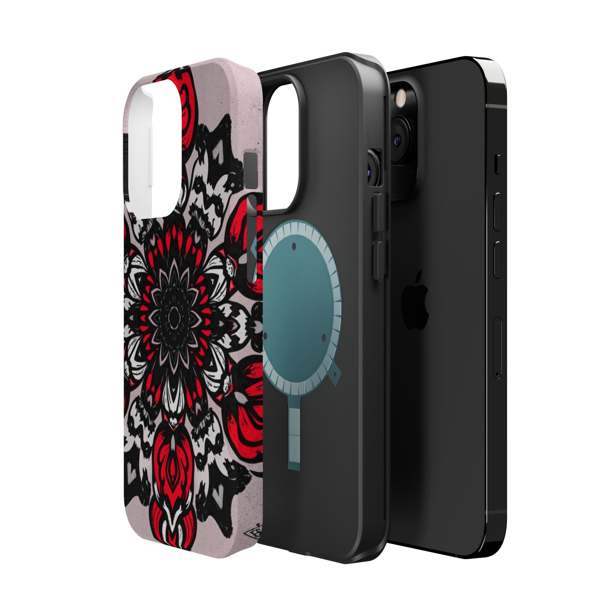 iPhone Floral Mandala Bold Art Slim Everyday Designer Case · iPhone Case