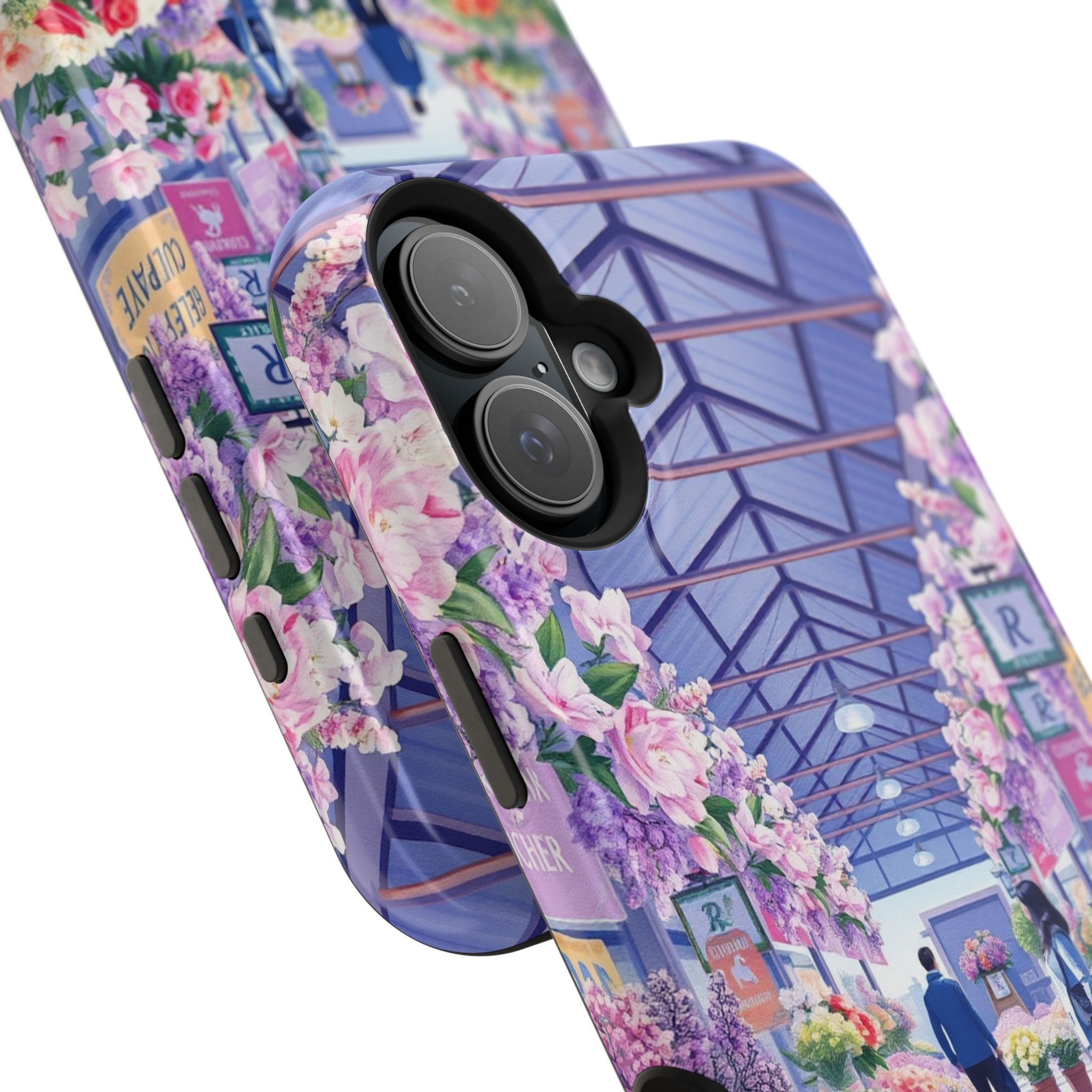 iPhone Flower Market Cinematic Art Clean Minimal Snap Cas Slim Snap Case · iPhon