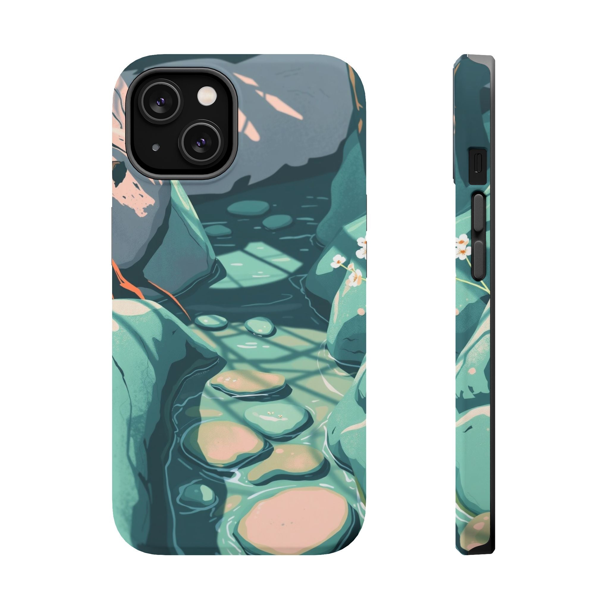 iPhone Vibrant Spring Creek Design 19 Slim Everyday Designer Case · iPhone Case