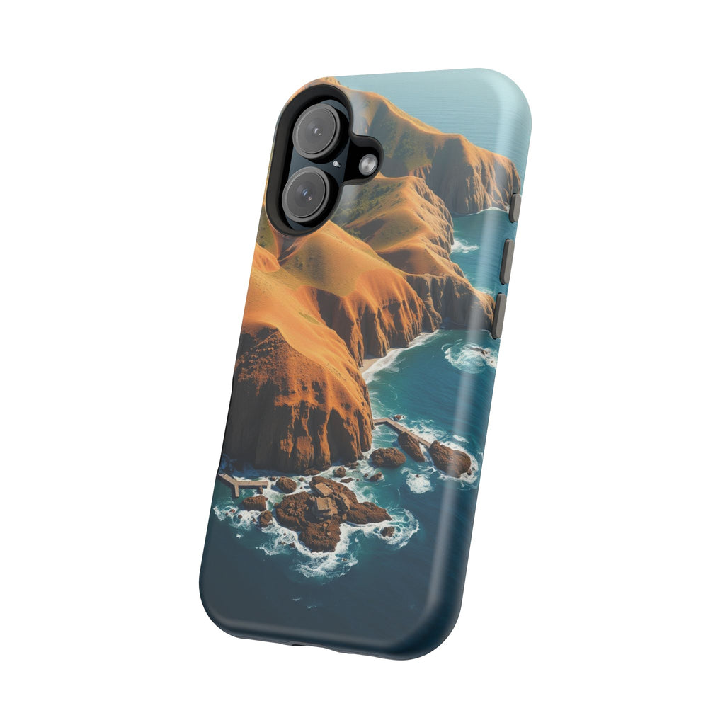 iPhone Mustard And Rust Hibiscus Coast Slim Everyday Designer Case · iPhone Case
