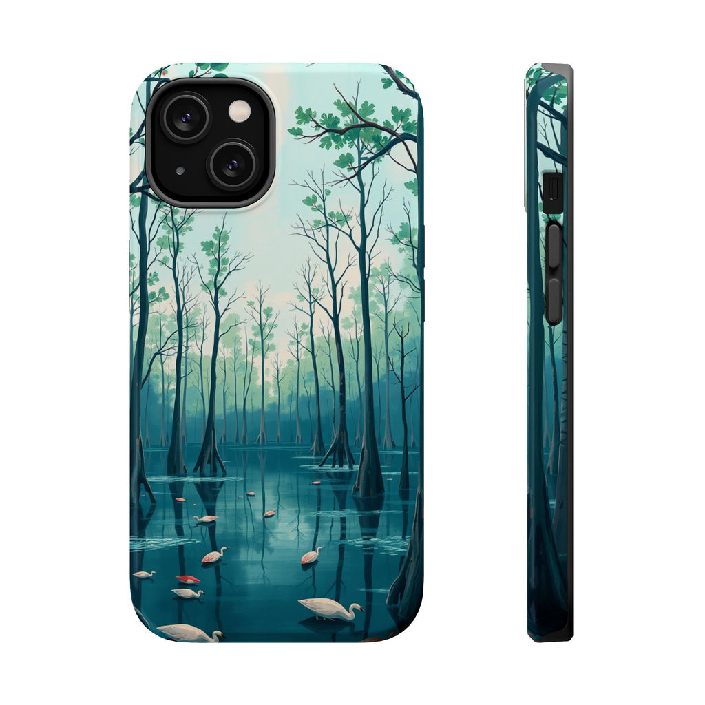 iPhone Cypress Swamp Electric Art Bold Modern Everyday Snap Case · iPhone Case