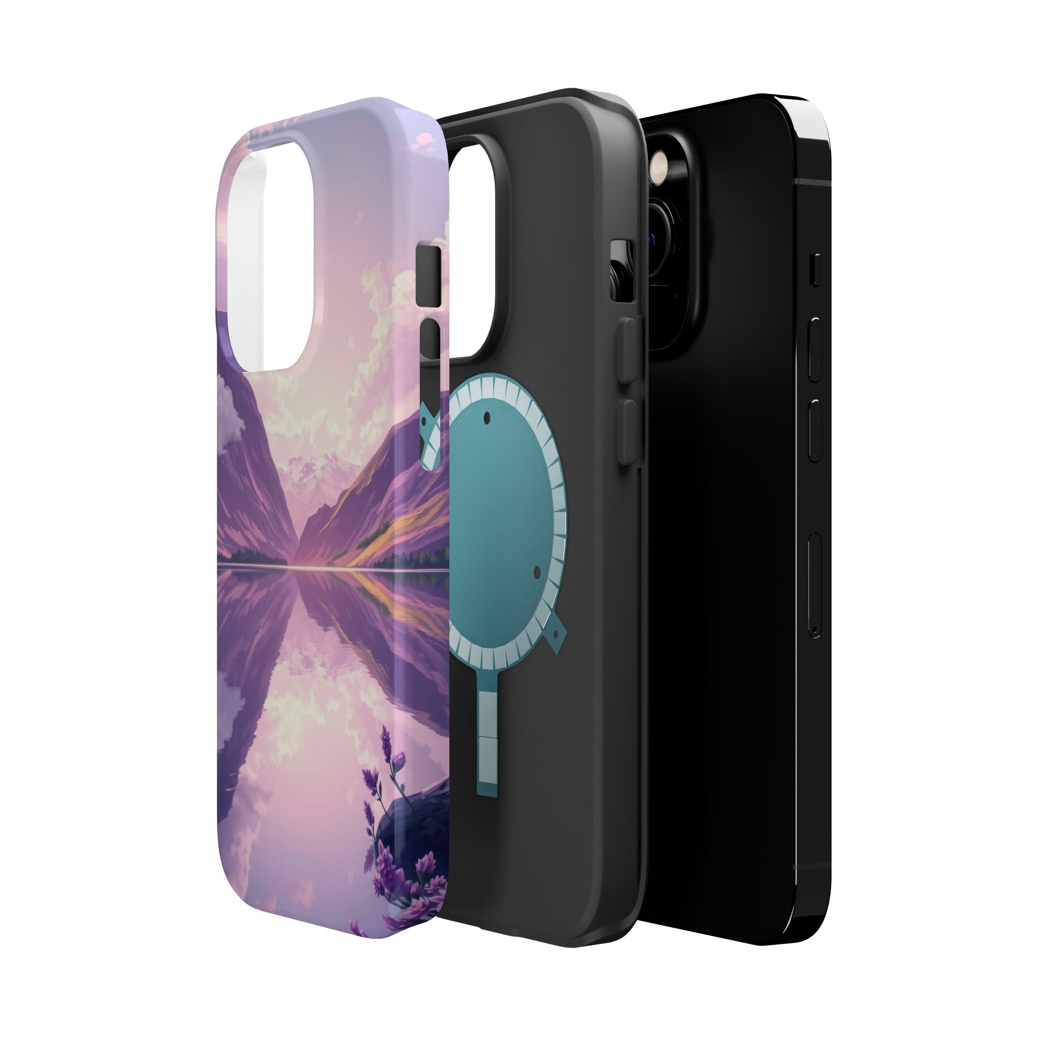 iPhone Lavender And Pearl Fjord Reflection Slim iPhone Everyday · iPhone Case