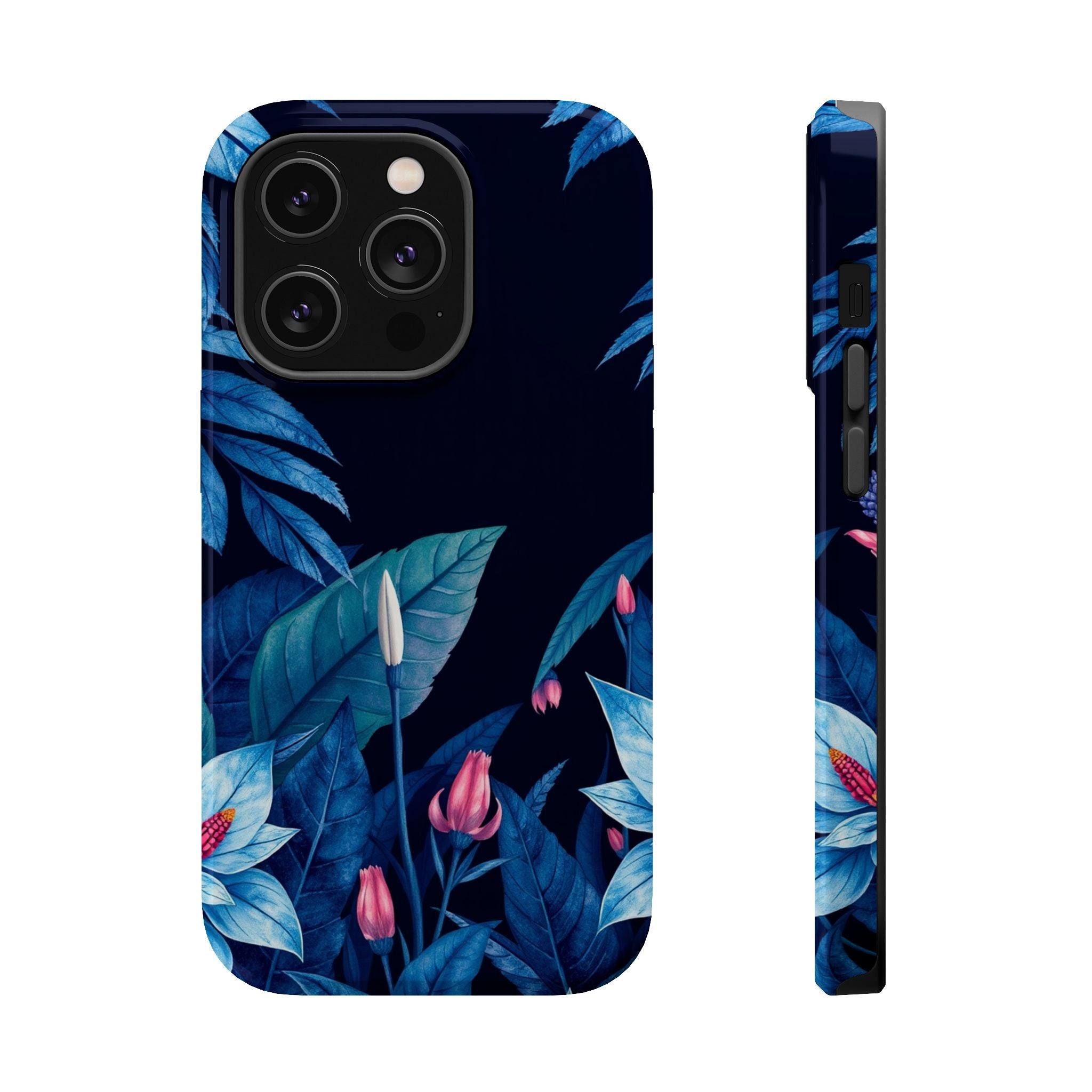 iPhone Serene Jungle Floral Design Clean Minimal Snap Cas Slim Snap Case · iPhon