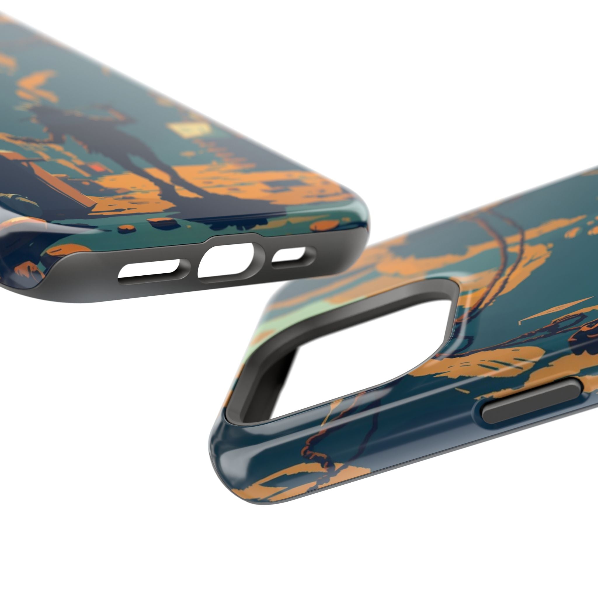 iPhone Mustard And Rust Unhinged in a Cute Way Soft Finish Everyday Case · iPhon