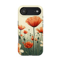 iPhone Sage And Ivory Poppy Field Bold Modern Everyday Snap Case · iPhone Case