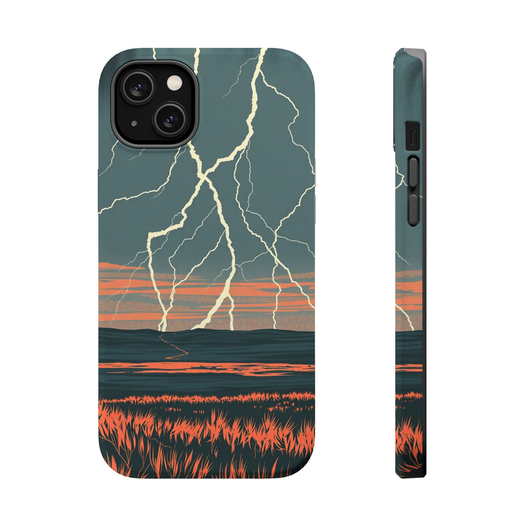 iPhone Prairie Lightning Risograph Print Slim Everyday iPhone Designer · iPhone