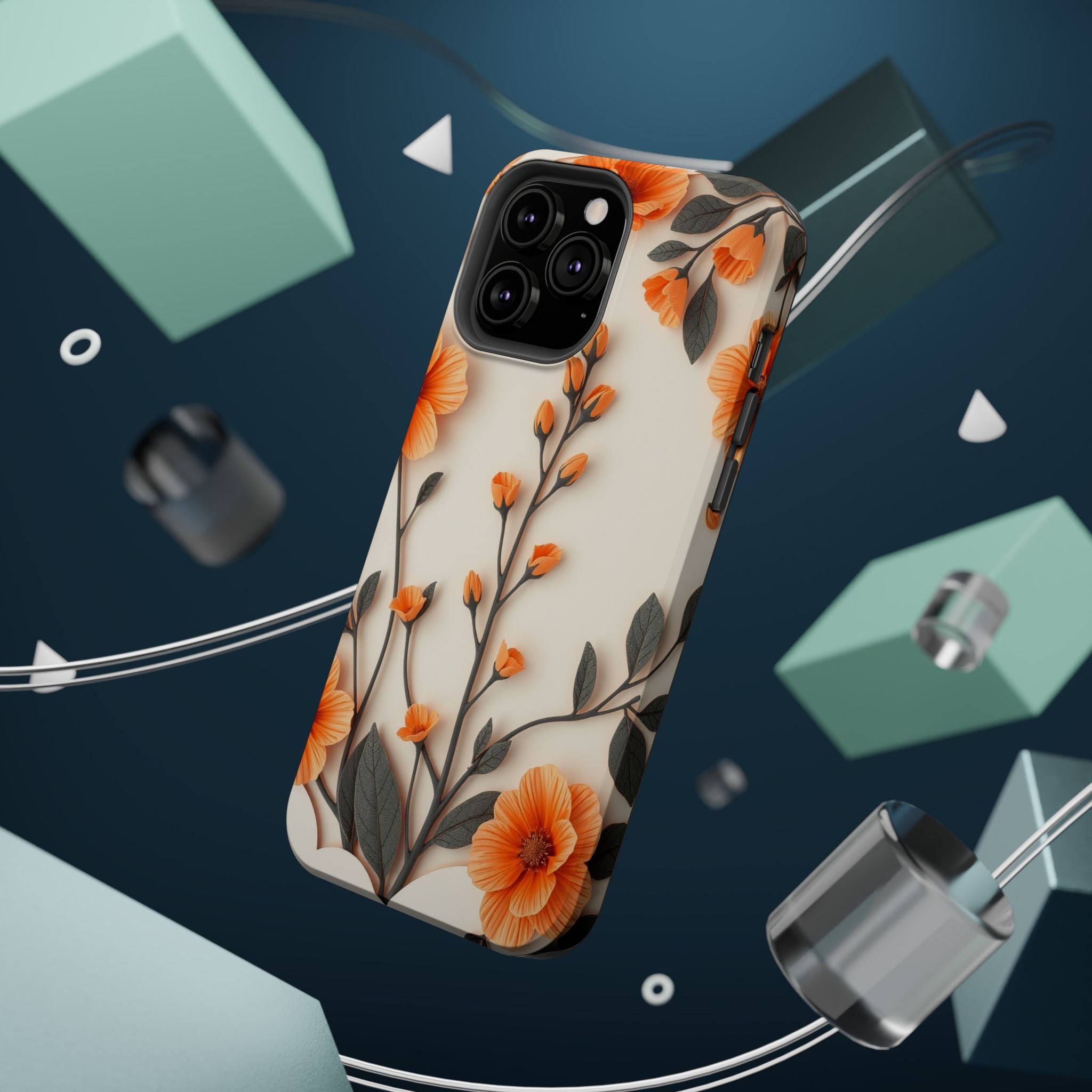 iPhone Vintage Botanical Print Paper Cut Art Slim iPhone Everyday · iPhone Case