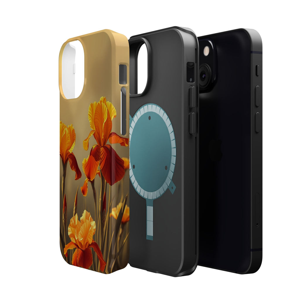 iPhone Iris Garden Gold Foil Luxury Slim Everyday Designer Case · iPhone Case