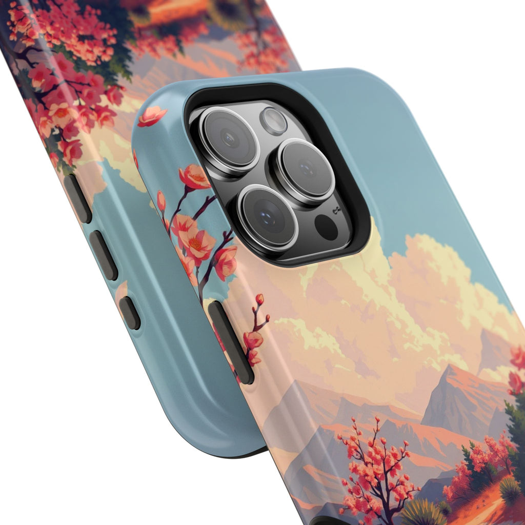 iPhone Burnt Orange And Sand Blossom Trail Slim iPhone Everyday · iPhone Case