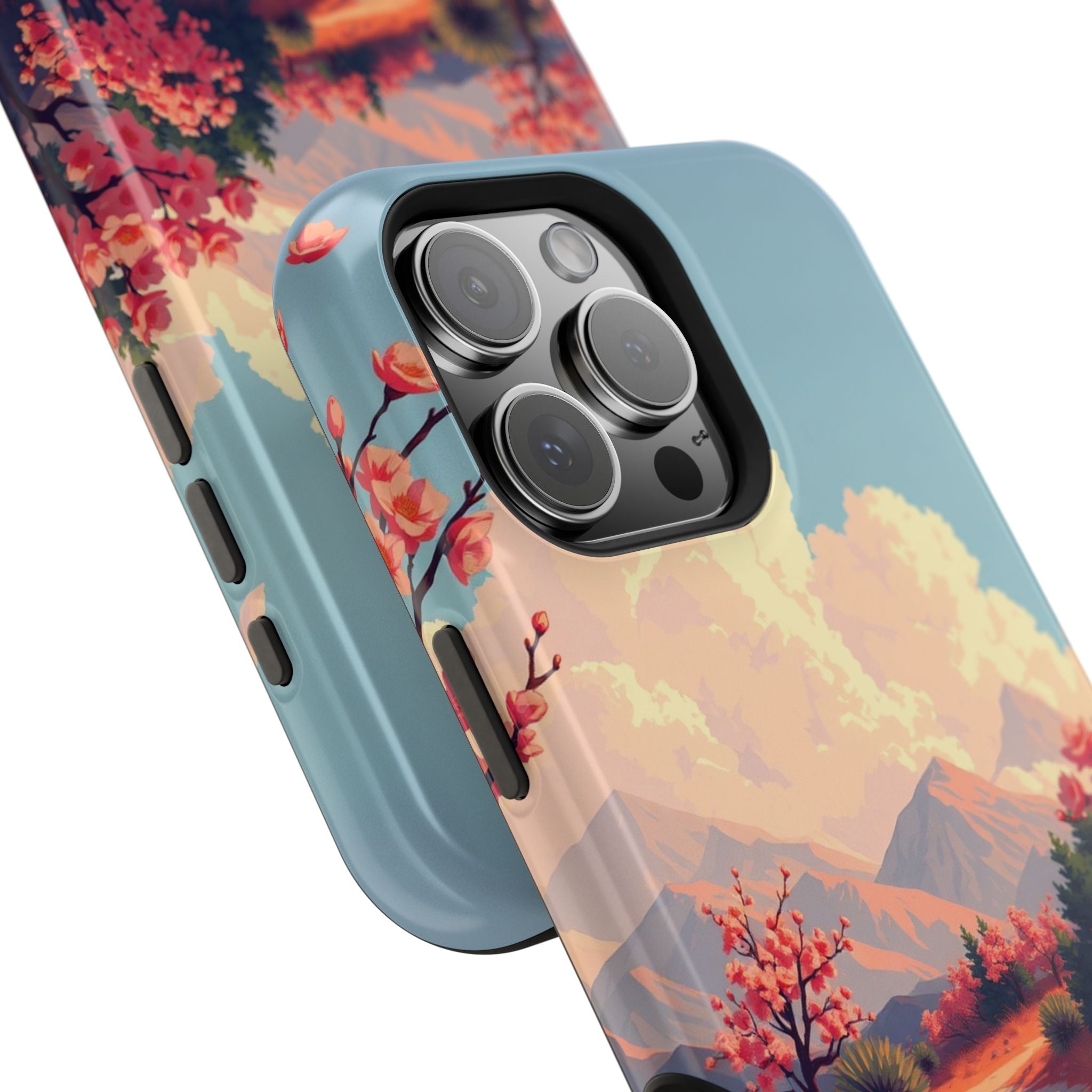 iPhone Burnt Orange And Sand Blossom Trail Slim iPhone Everyday · iPhone Case