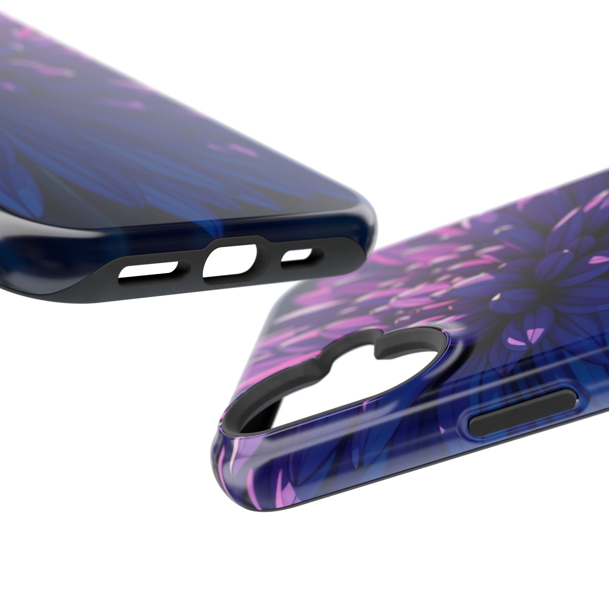 iPhone Indigo And Violet Chrysanthemum Classic Soft iPhone Finish · iPhone Case