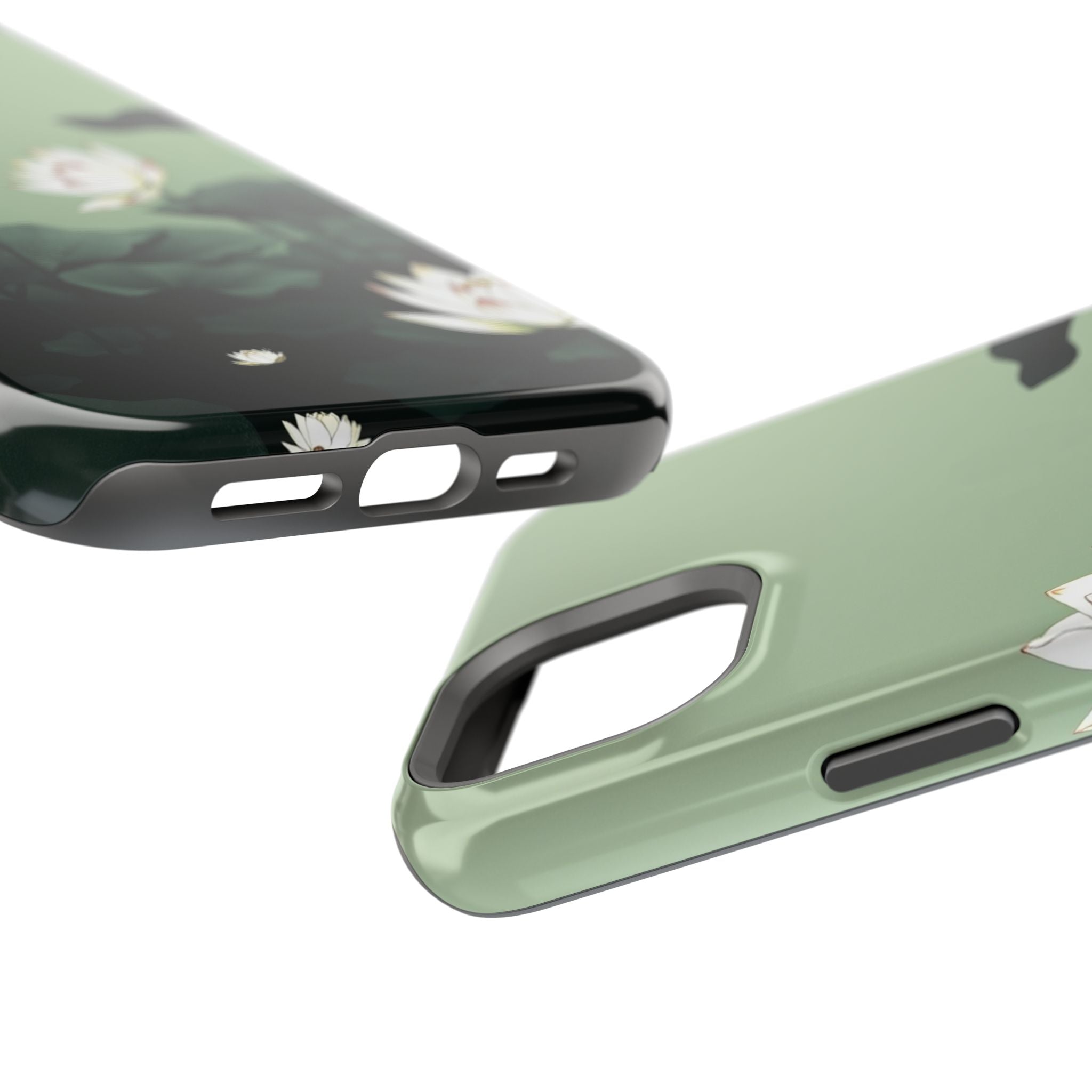 iPhone Sage And Ivory Lotus Pond Bold Modern Everyday Snap Case · iPhone Case
