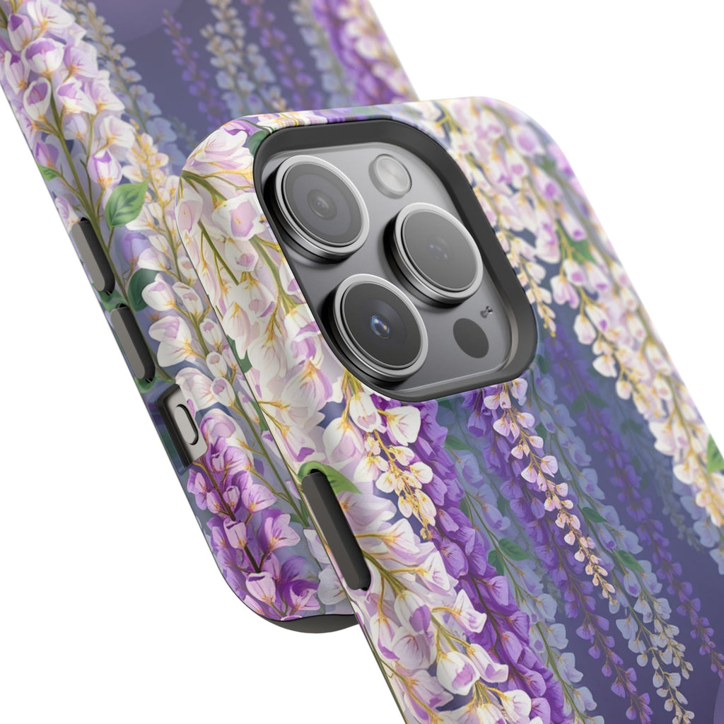 iPhone Mint And Blush Wisteria Cascade Slim Everyday Designer Case · iPhone Case