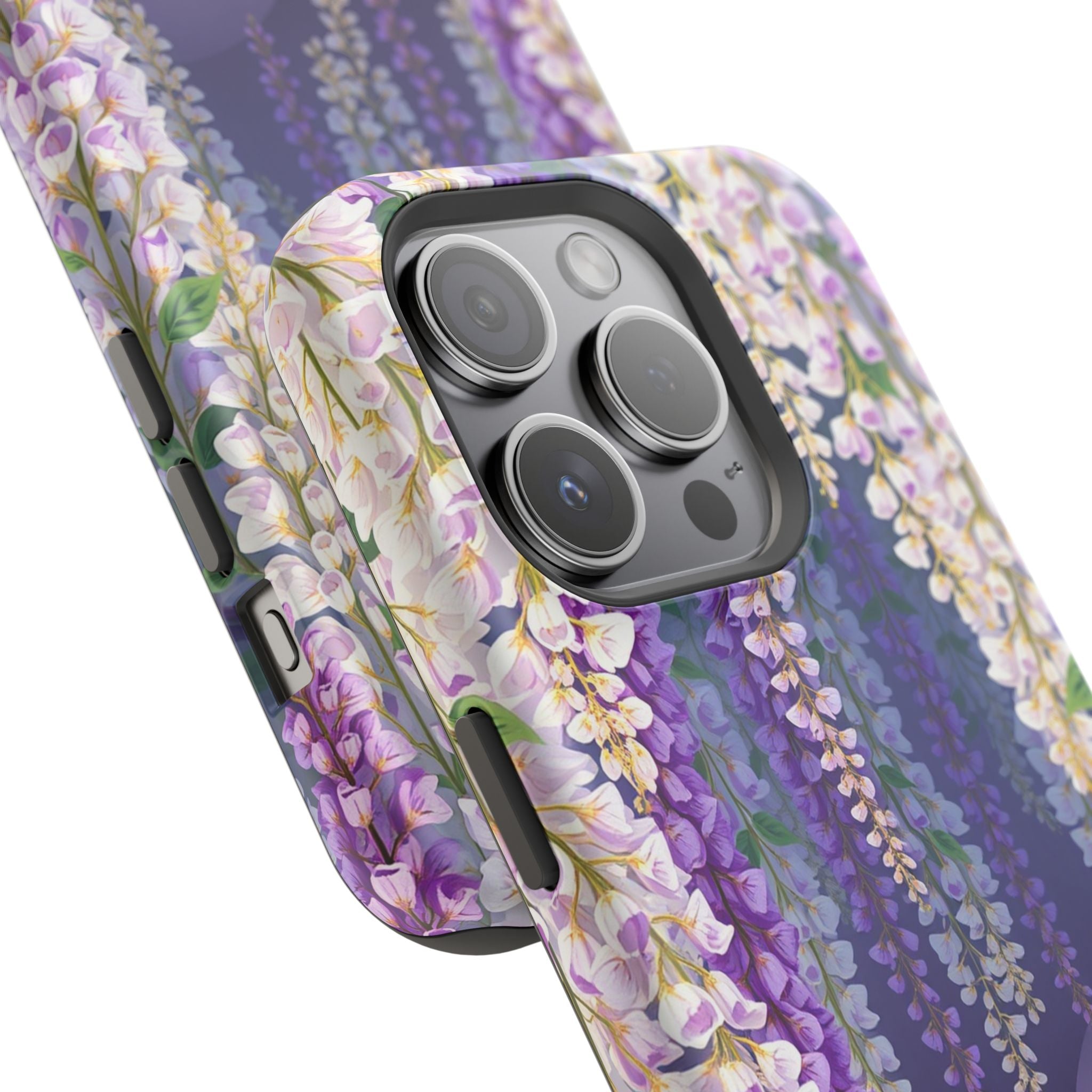 iPhone Mint And Blush Wisteria Cascade Slim Everyday Designer Case · iPhone Case