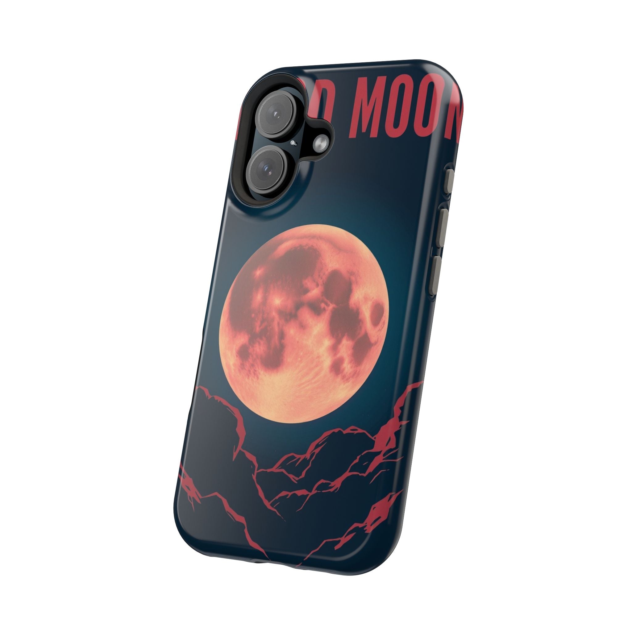 iPhone Blood Moon Rise Vintage Retro Poster Slim Everyday Designer Case · iPhone