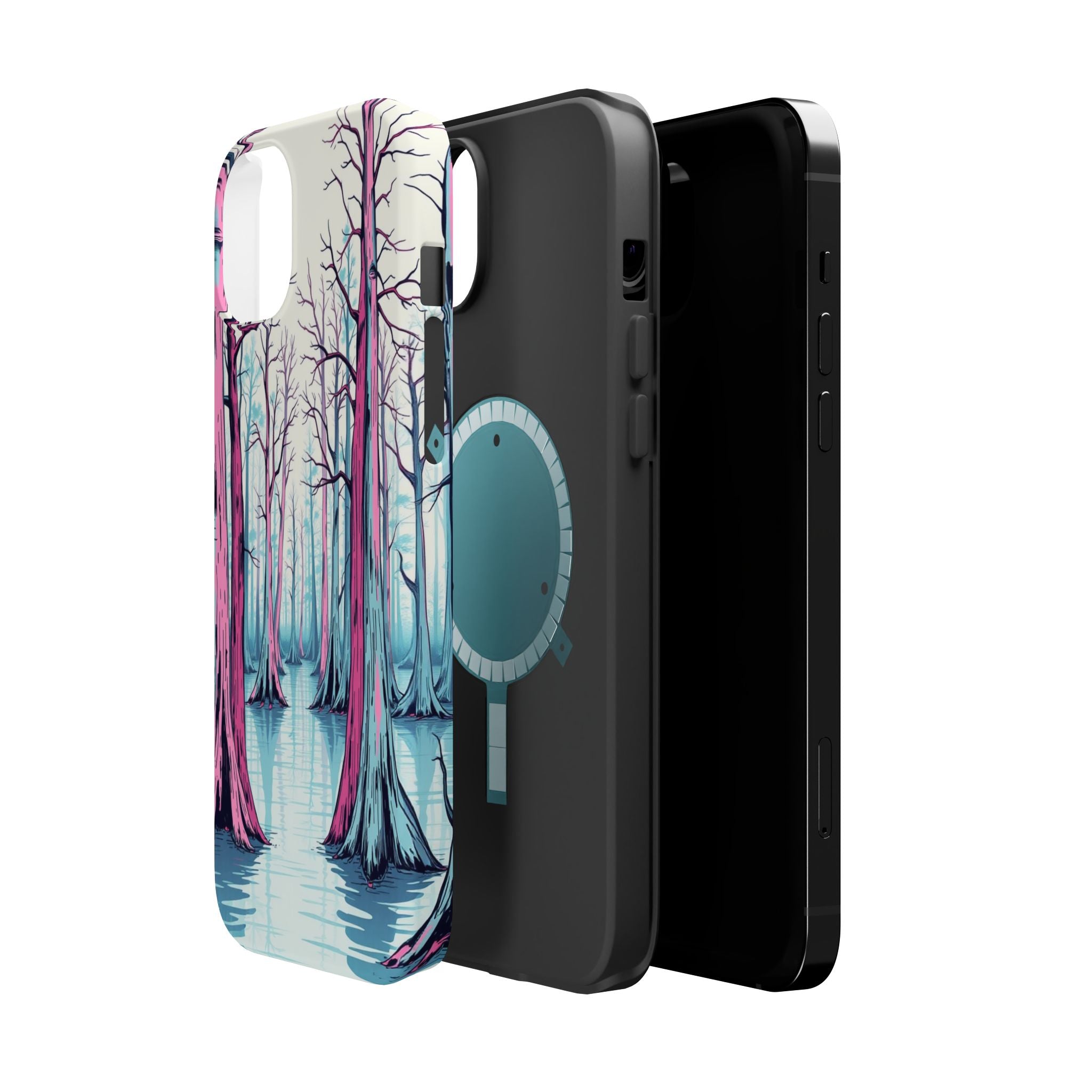 iPhone Cypress Swamp Hand-Drawn Sketch Slim Everyday Designer Case · iPhone Case