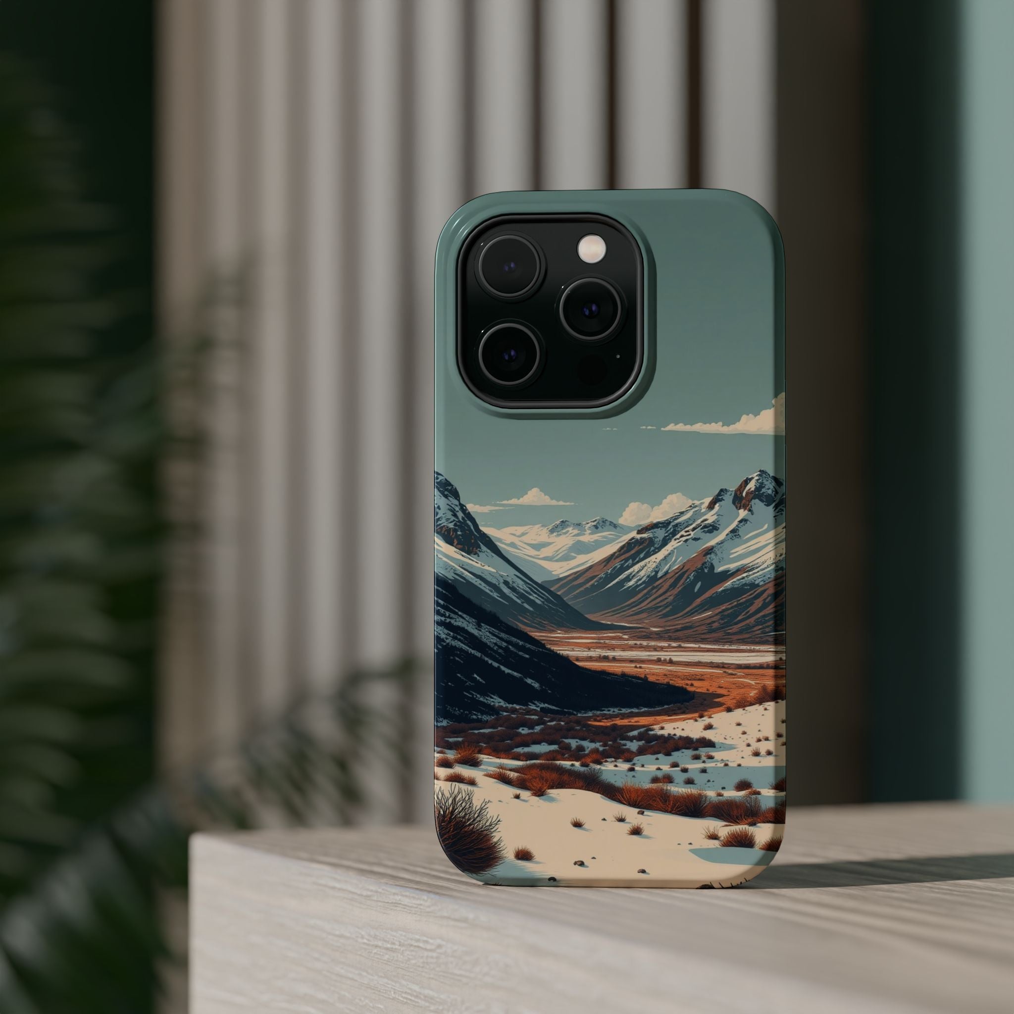 iPhone Serene Tundra Expanse Design Slim Everyday Designer Case · iPhone Case