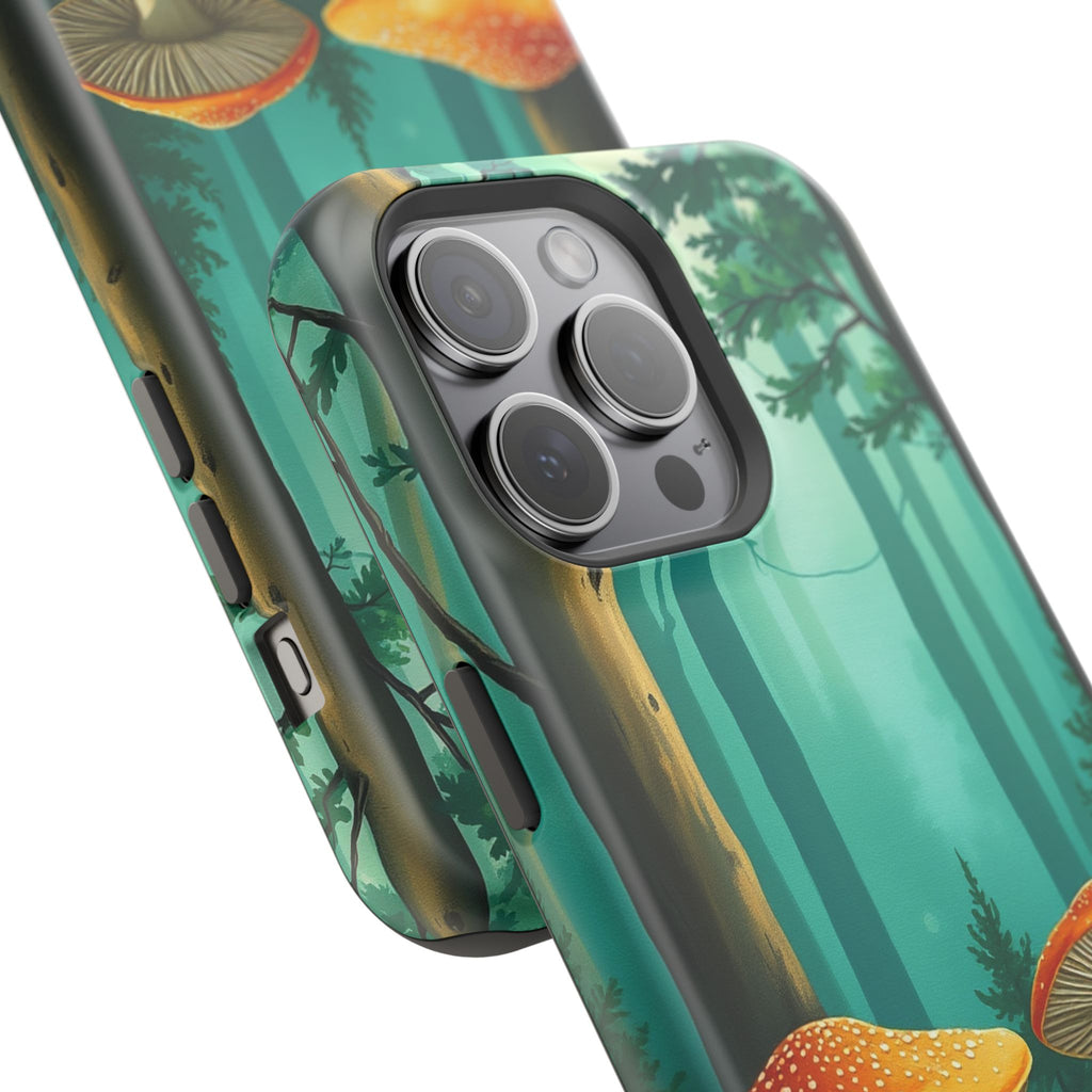 iPhone Mushroom Forest Oil Painting Impressionist iPhone Clean Minimal · iPhone
