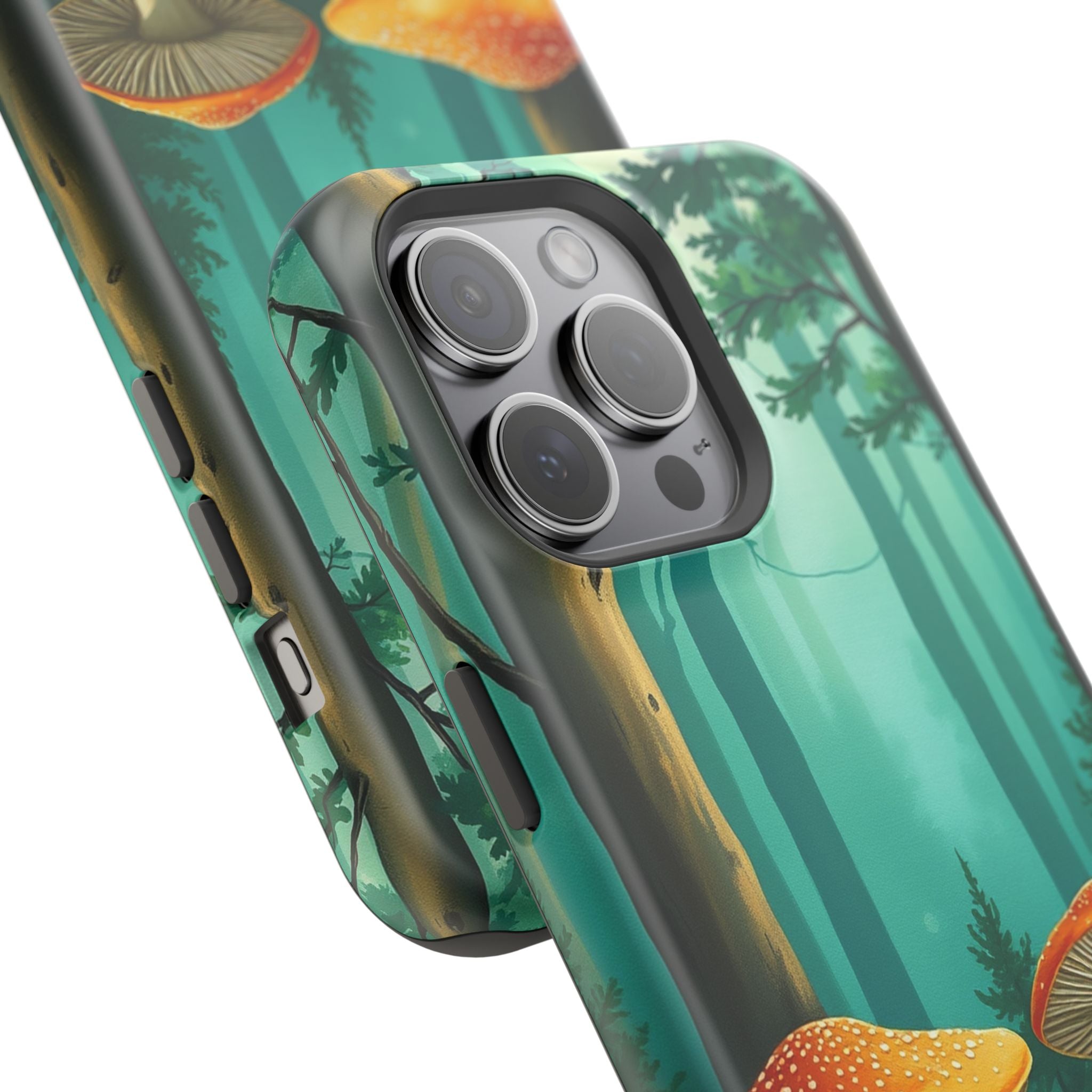 iPhone Mushroom Forest Oil Painting Impressionist iPhone Clean Minimal · iPhone