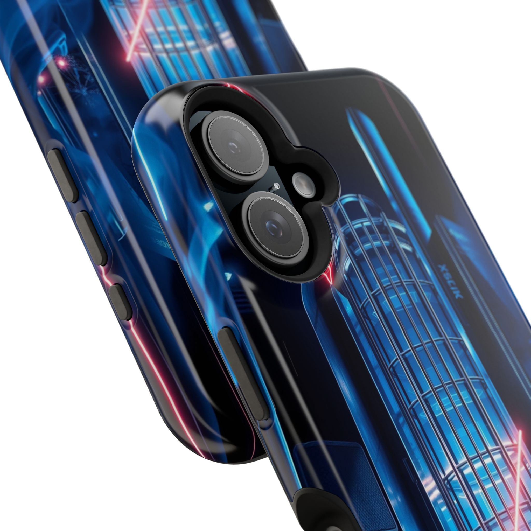 iPhone Midnight Blue And Silver Bauhaus Composition Slim Snap Case · iPhone Case