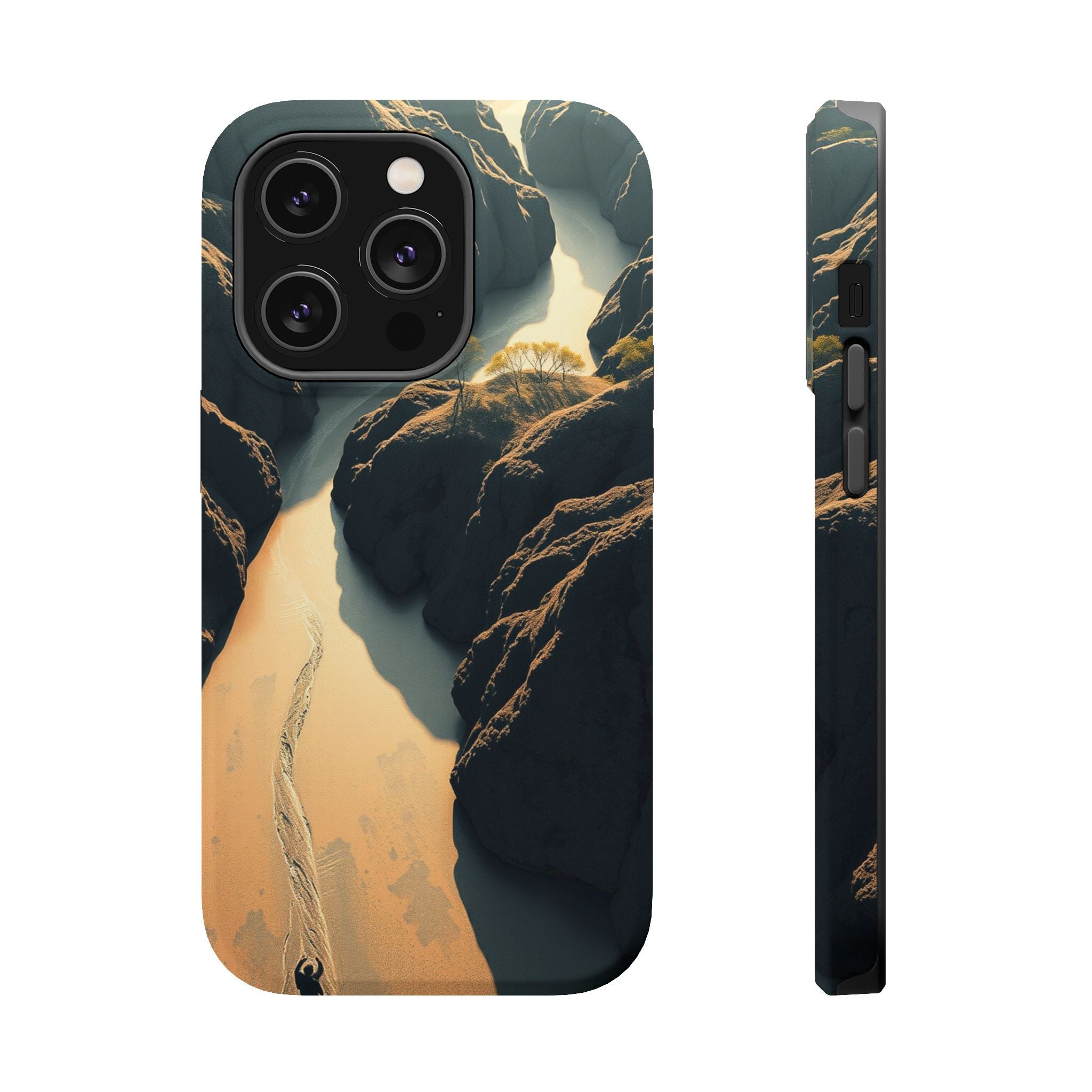 iPhone River Delta Aerial Bold Art Bold Modern Everyday Snap Case · iPhone Case