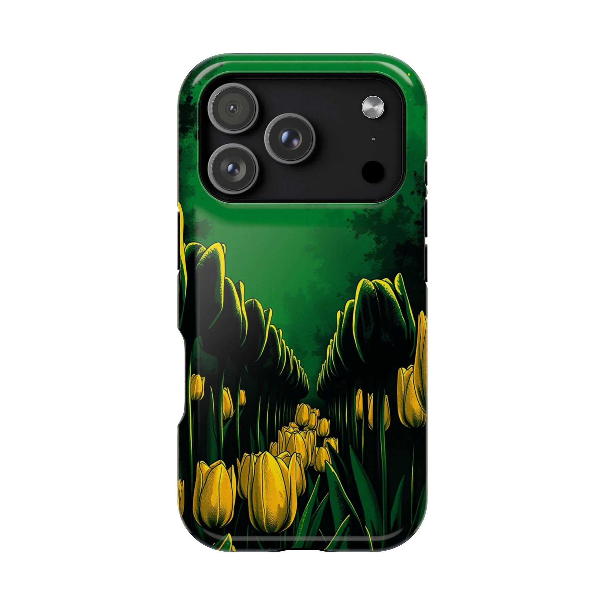 iPhone Tulip Row Emerald Green And Gold Slim Snap Case · iPhone Case