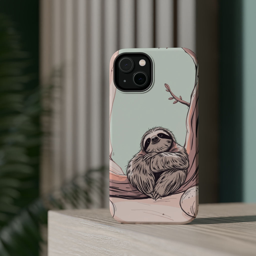 iPhone Cozy Sloth Mode Hand-Drawn Sketch Slim Everyday Designer Case · iPhone Ca