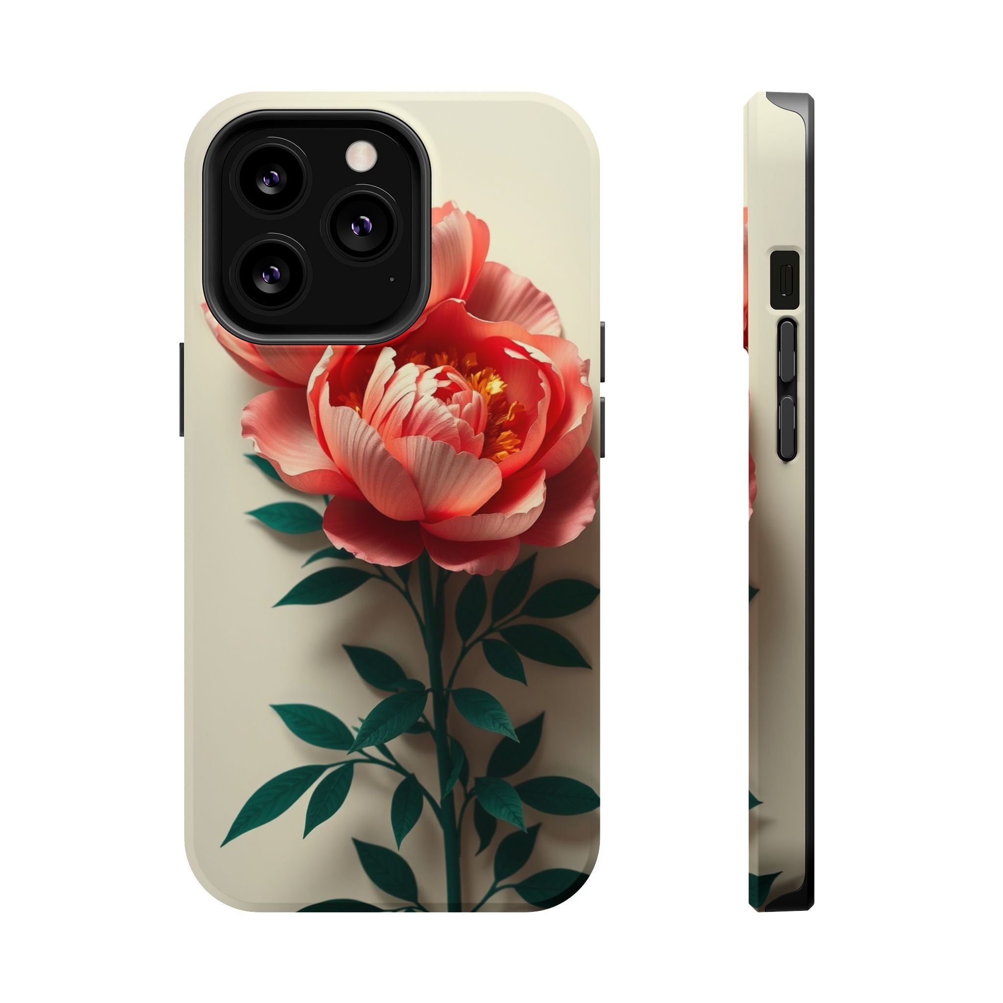 iPhone Emerald Green And Gold Peony Bouquet Slim iPhone Everyday · iPhone Case