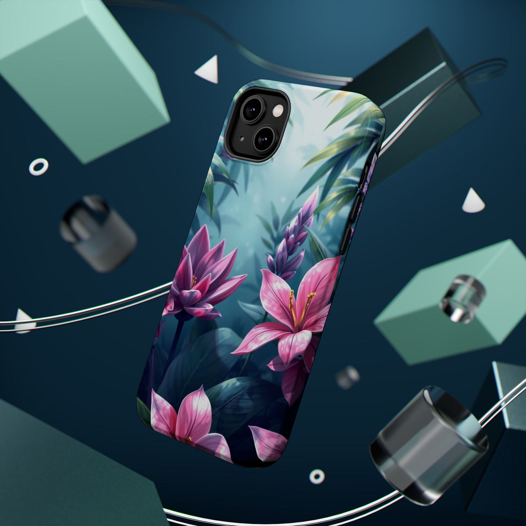 iPhone Indigo And Violet Jungle Floral Slim Everyday Designer Case · iPhone Case