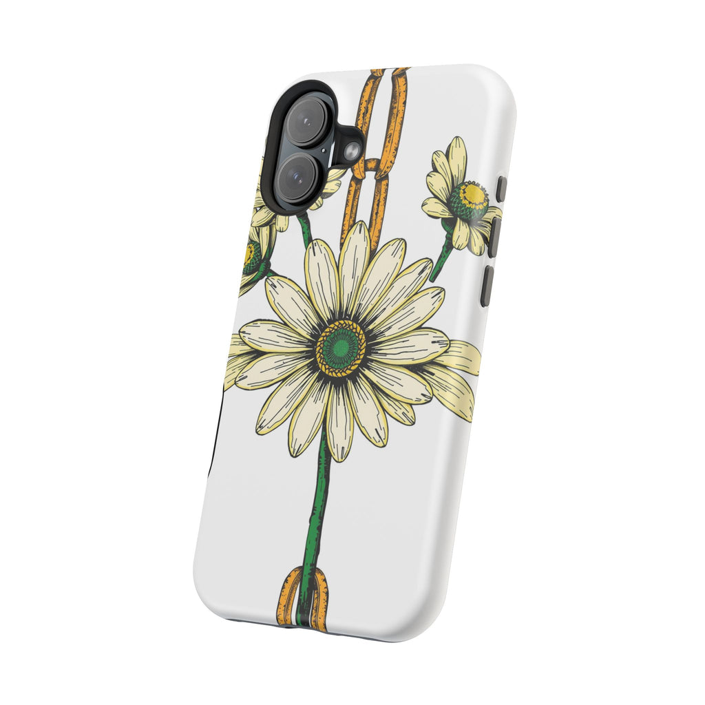 iPhone Daisy Chain Dark Gothic Ink Bold Modern Everyday Snap Case · iPhone Case