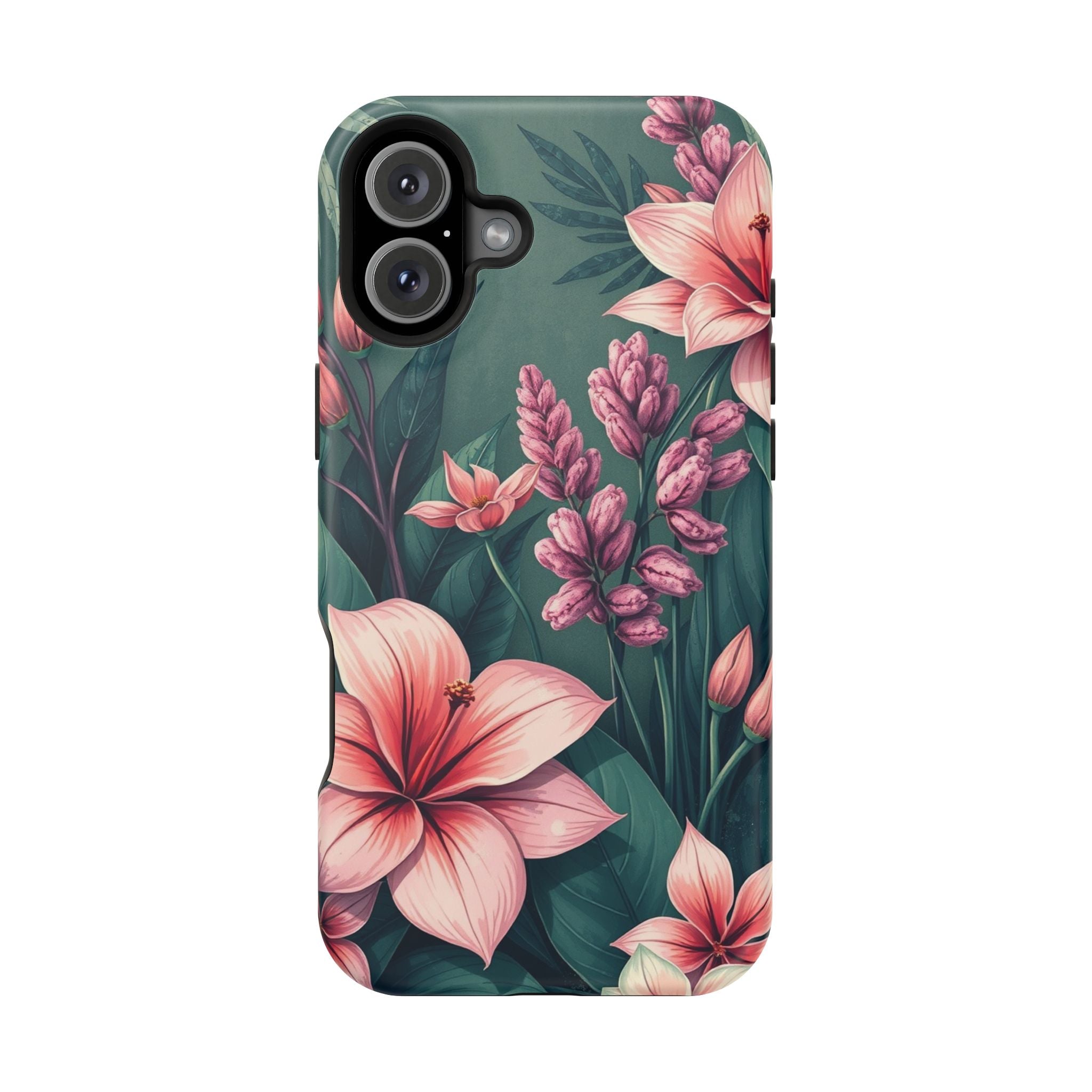 iPhone Mint And Blush Jungle Floral Slim Everyday Designer Case · iPhone Case