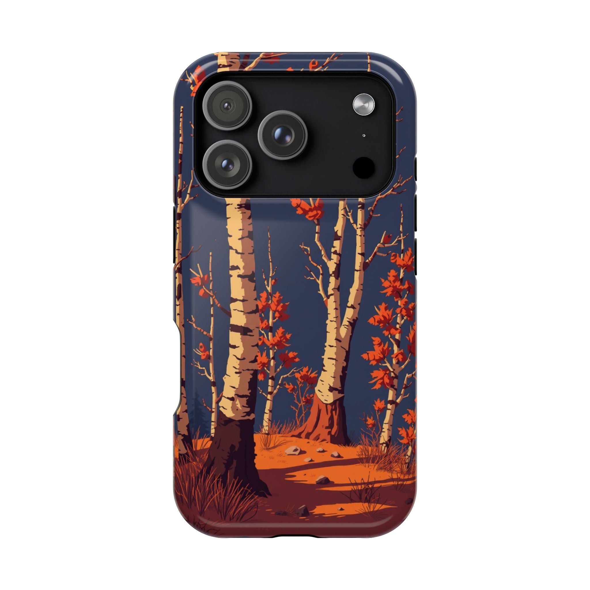 iPhone Birch Grove Pixel Art -Bit Bold Modern Everyday Snap Case · iPhone Case