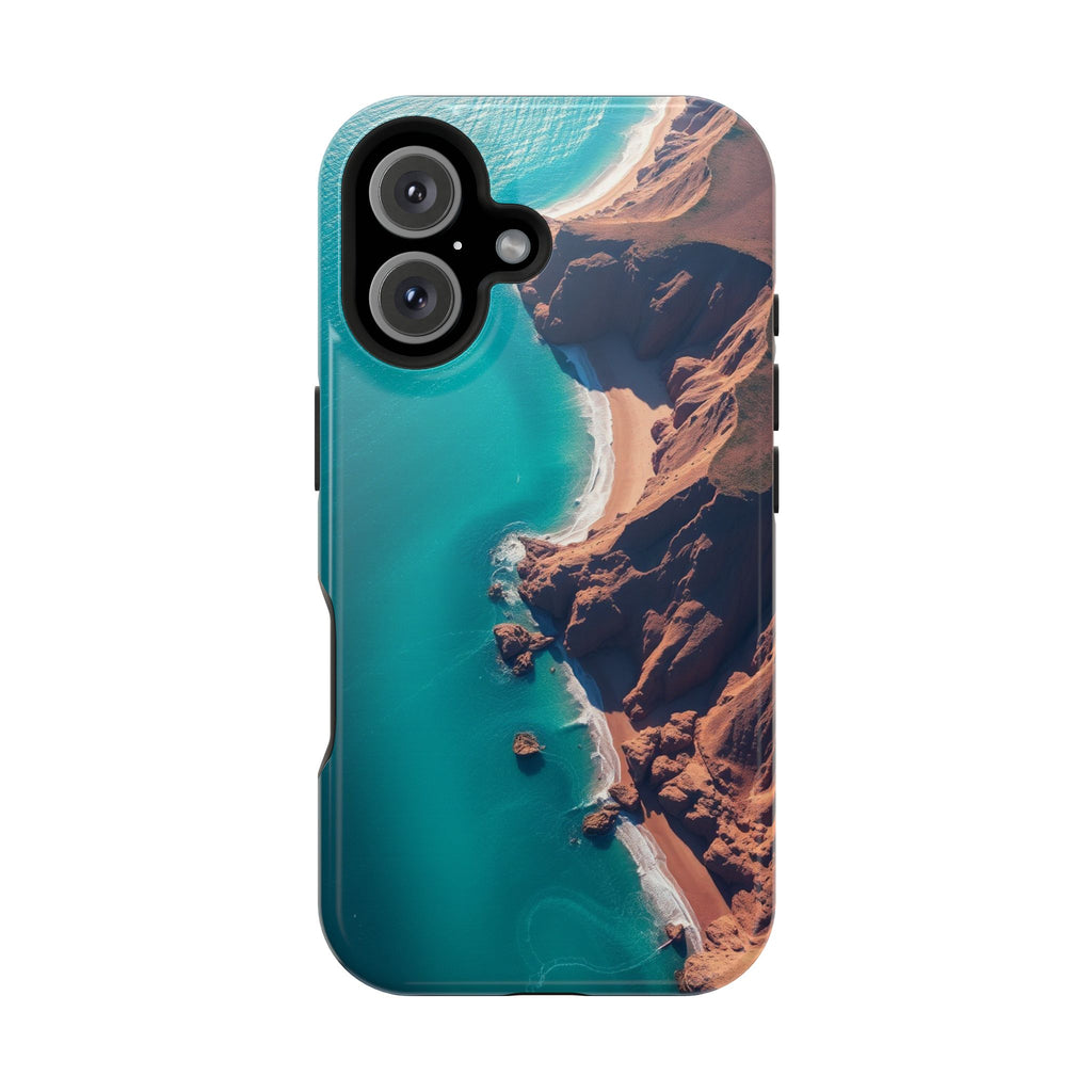 iPhone Shoreline Aerial Abstract Geometric Slim iPhone Everyday · iPhone Case