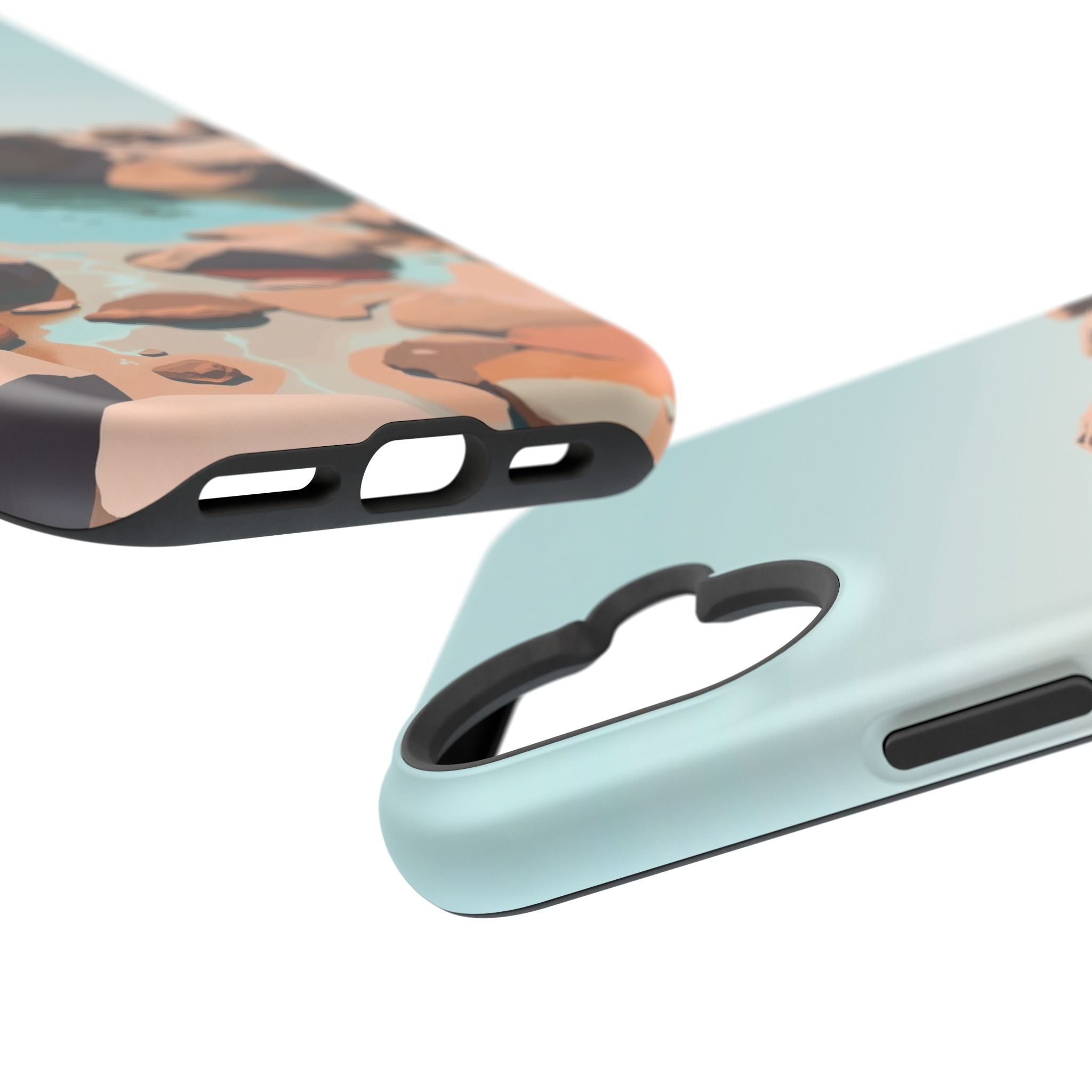 iPhone Tidal Pool Oil Painting Impressionist Slim iPhone Everyday · iPhone Case